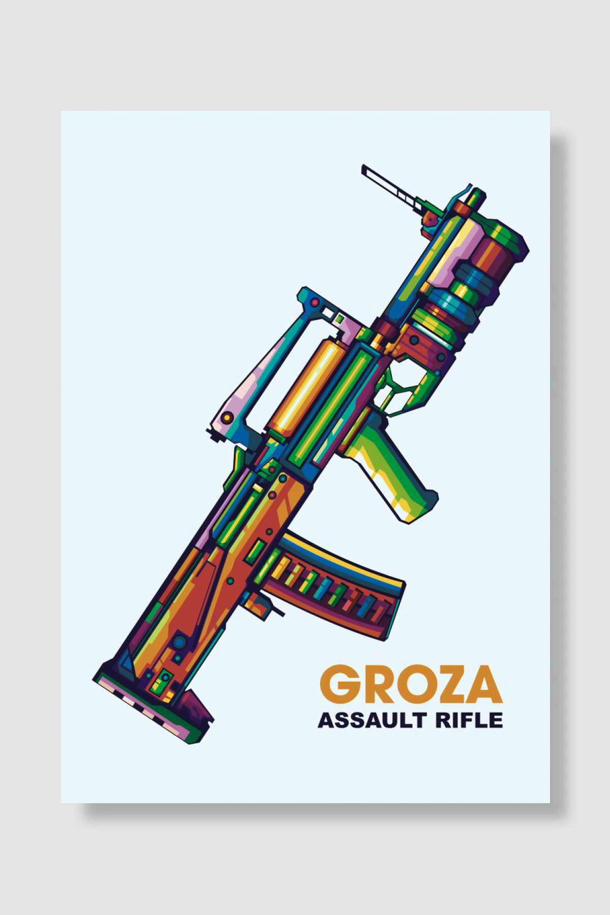 Groza Oyun Poster Çerçevesiz Yüksek Kalite Oyun Afiş Duvar Poster