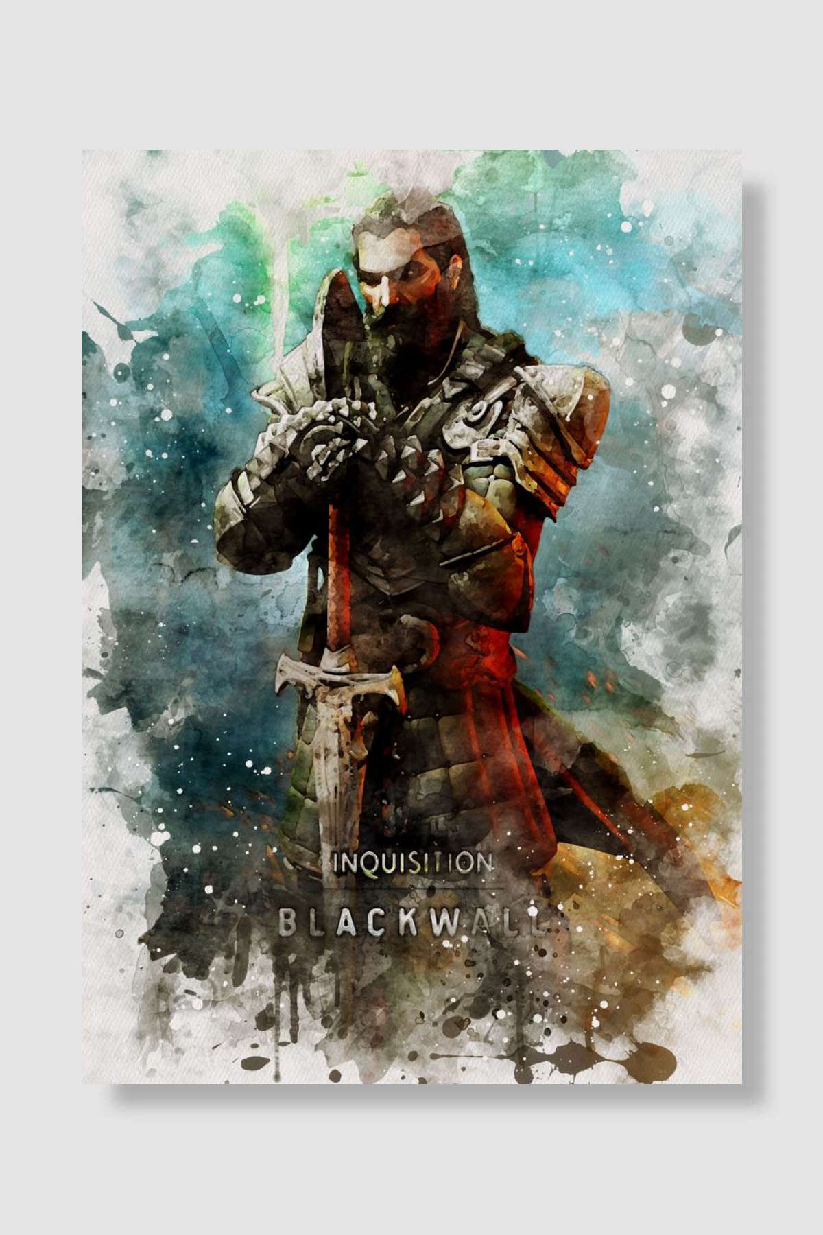 Dragon Age Inquisition Oyun Poster Çerçevesiz Yüksek Kalite Oyun Afiş Duvar Poster