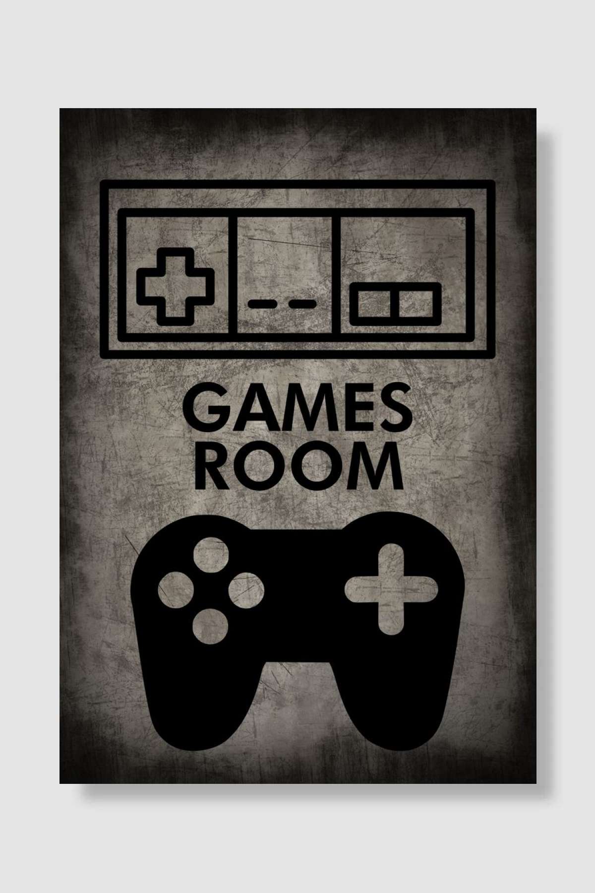 GAMES ROOM CONTROLLERS Oyun Poster Çerçevesiz Yüksek Kalite Oyun Afiş Duvar Poster