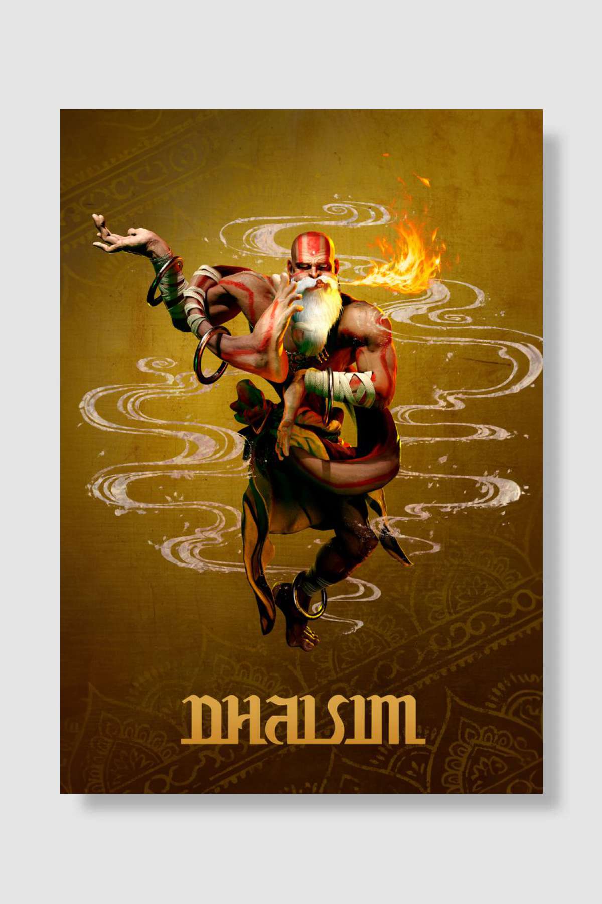 Dhalsim Oyun Poster Çerçevesiz Yüksek Kalite Oyun Afiş Duvar Poster