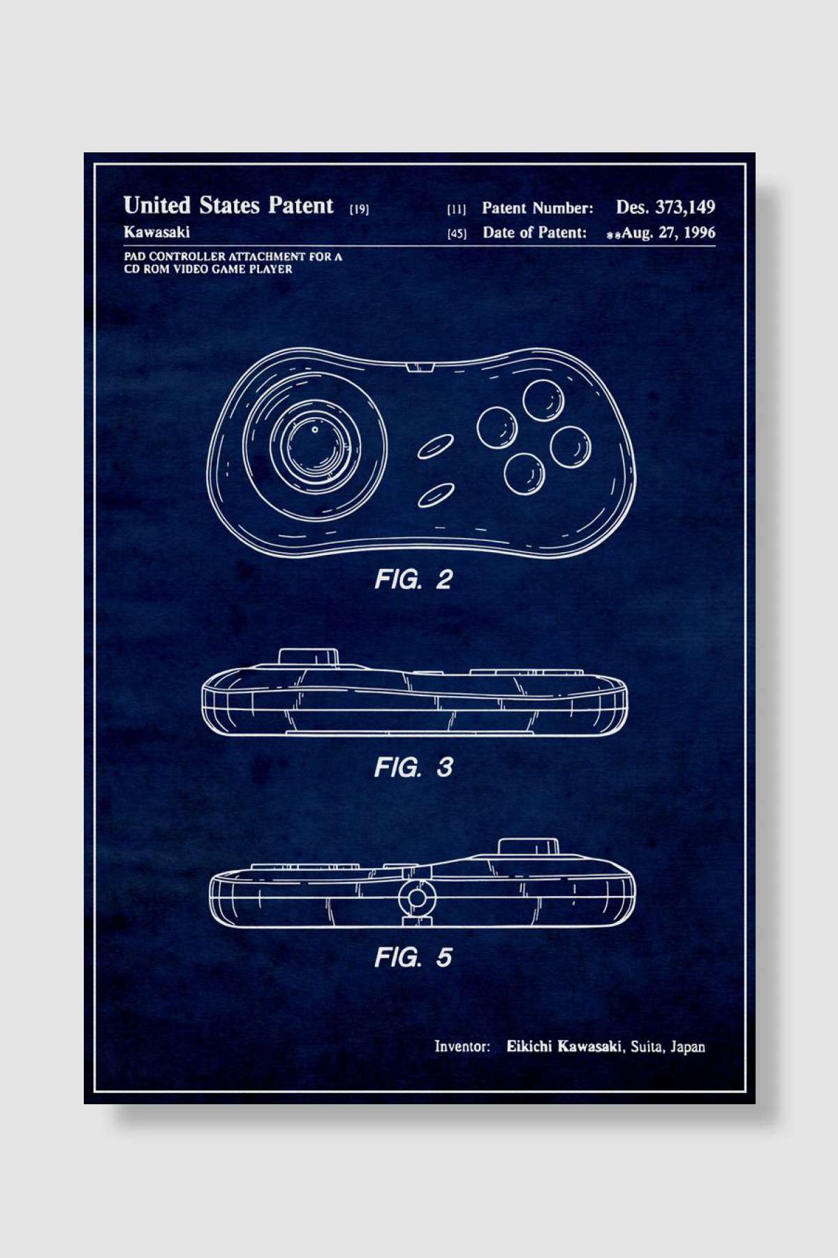 Neo Geo CD Pad Controller Oyun Poster Çerçevesiz Yüksek Kalite Oyun Afiş Duvar Poster