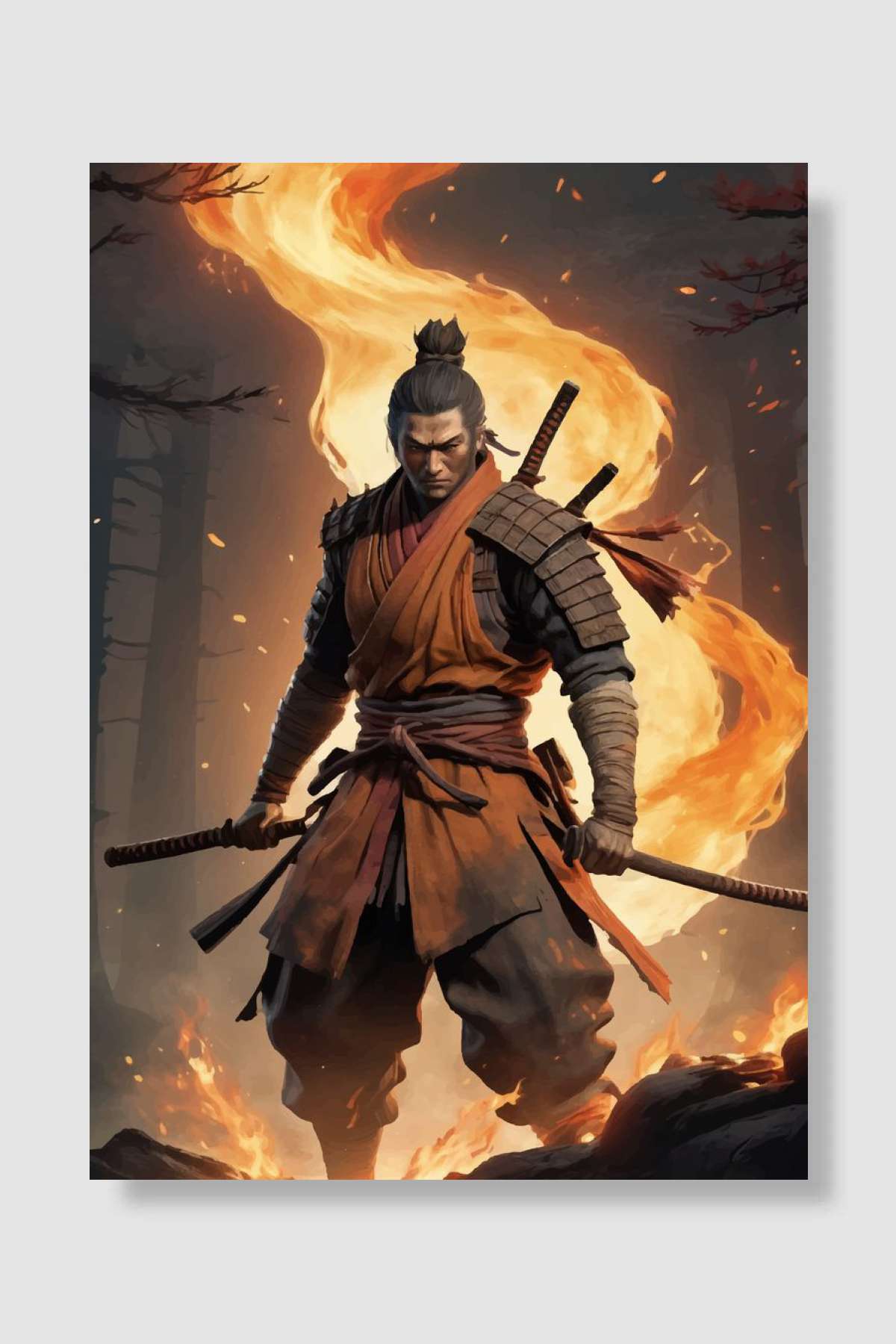 Sekiro Shadows die twice Oyun Poster Çerçevesiz Yüksek Kalite Oyun Afiş Duvar Poster