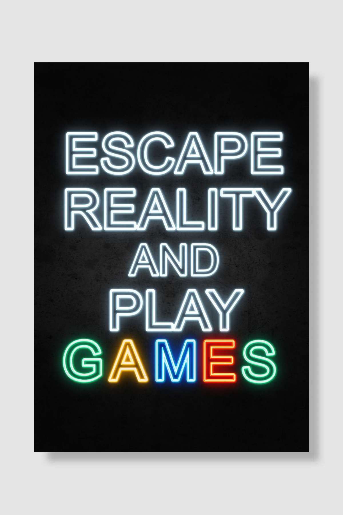 Escape Reality Oyun Poster Çerçevesiz Yüksek Kalite Oyun Afiş Duvar Poster