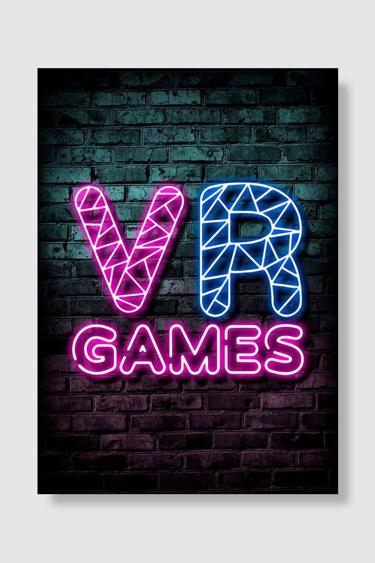 Decor Neon Gaming Oyun Poster Çerçevesiz Yüksek Kalite Oyun Afiş Duvar Poster