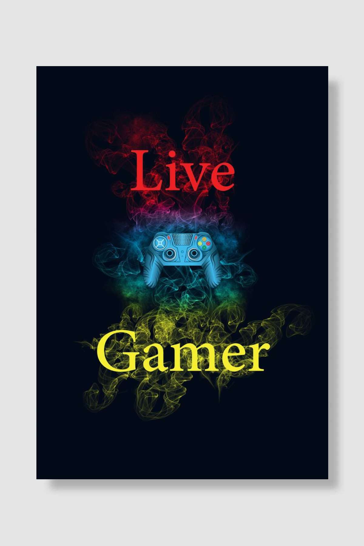 Live Gamer Oyun Poster Çerçevesiz Yüksek Kalite Oyun Afiş Duvar Poster