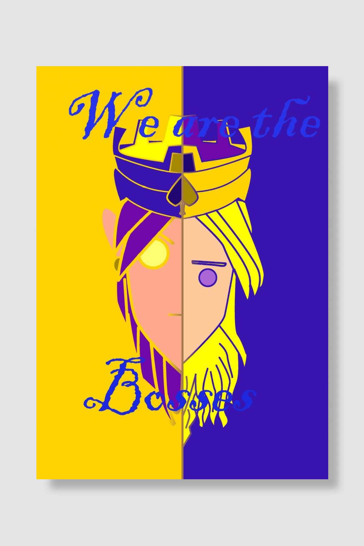 we are the bosses Oyun Poster Çerçevesiz Yüksek Kalite Oyun Afiş Duvar Poster