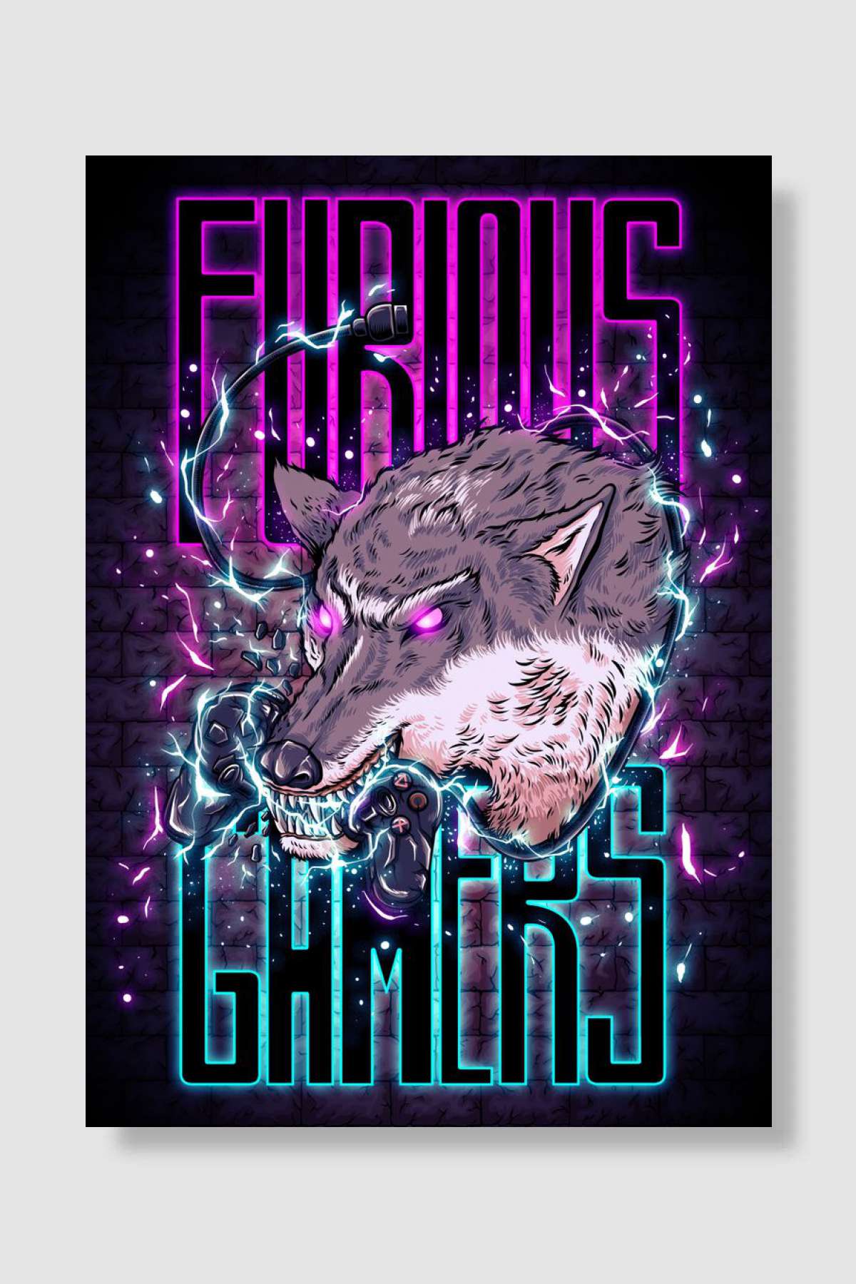 FURIOUS GAMERS 01 Oyun Poster Çerçevesiz Yüksek Kalite Oyun Afiş Duvar Poster