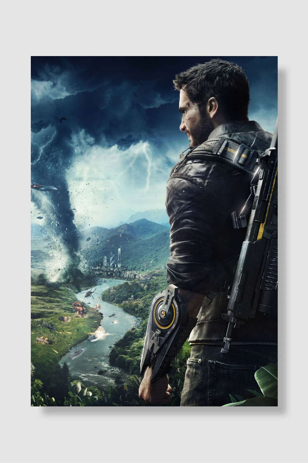 Rico Rodriguez Just Cause4 Oyun Poster Çerçevesiz Yüksek Kalite Oyun Afiş Duvar Poster