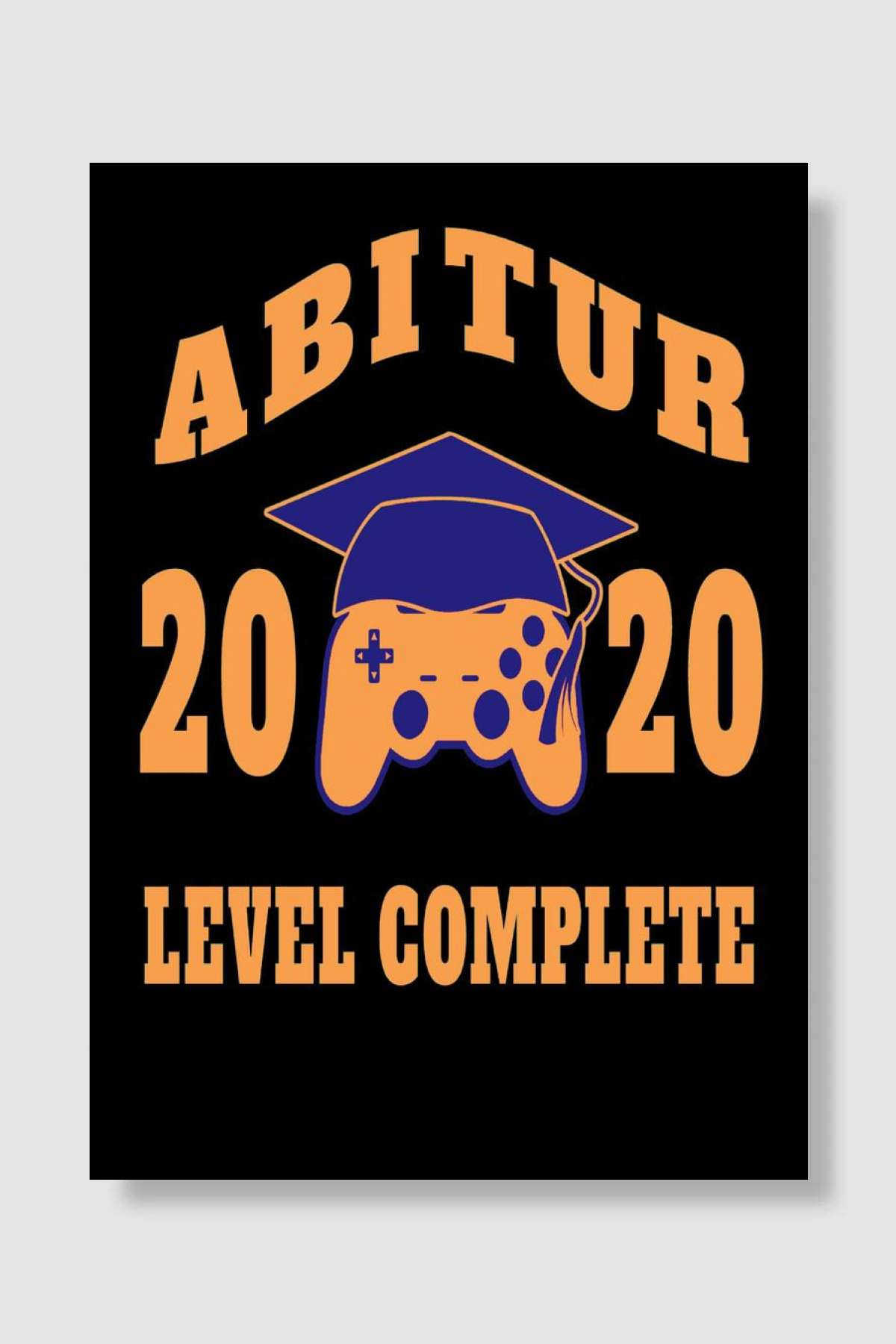 Abitur 2020 Abi Oyun Poster Çerçevesiz Yüksek Kalite Oyun Afiş Duvar Poster