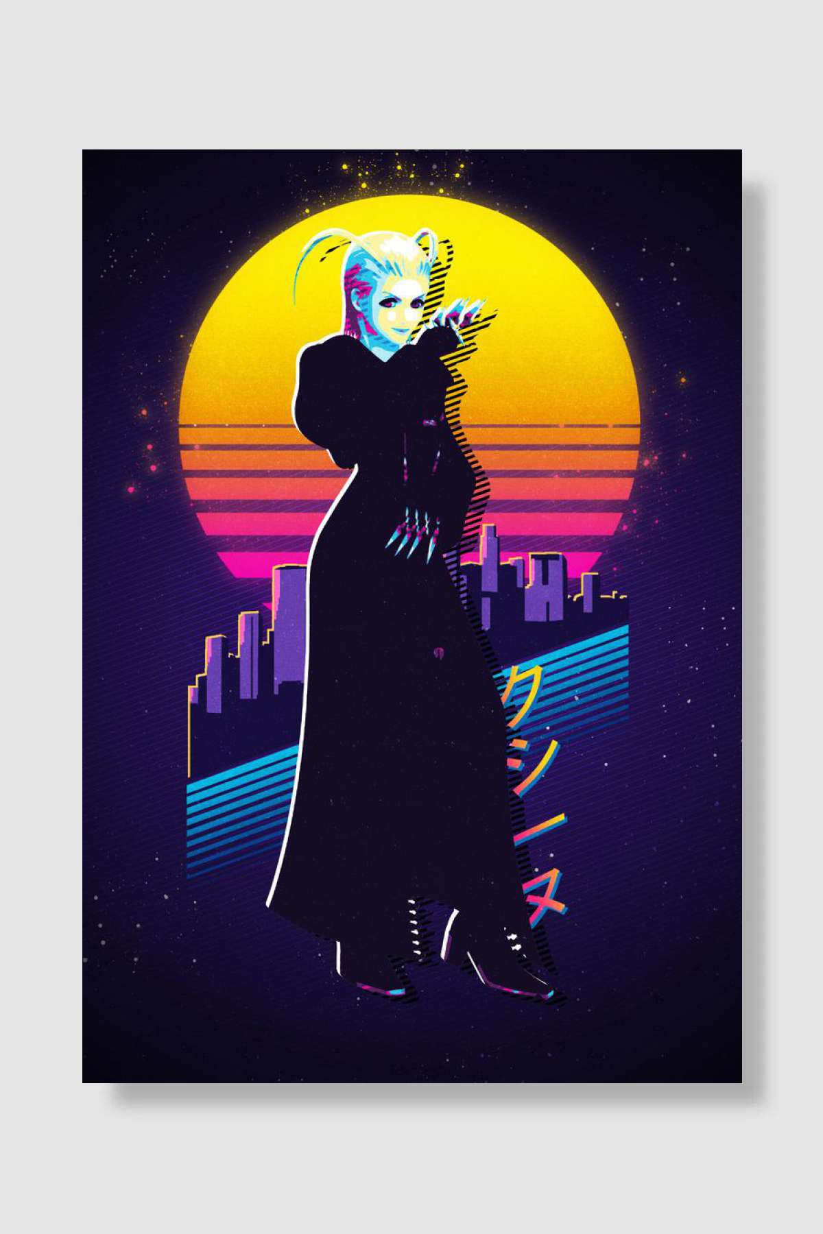 Kingdom Hearts Larxene Oyun Poster Çerçevesiz Yüksek Kalite Oyun Afiş Duvar Poster