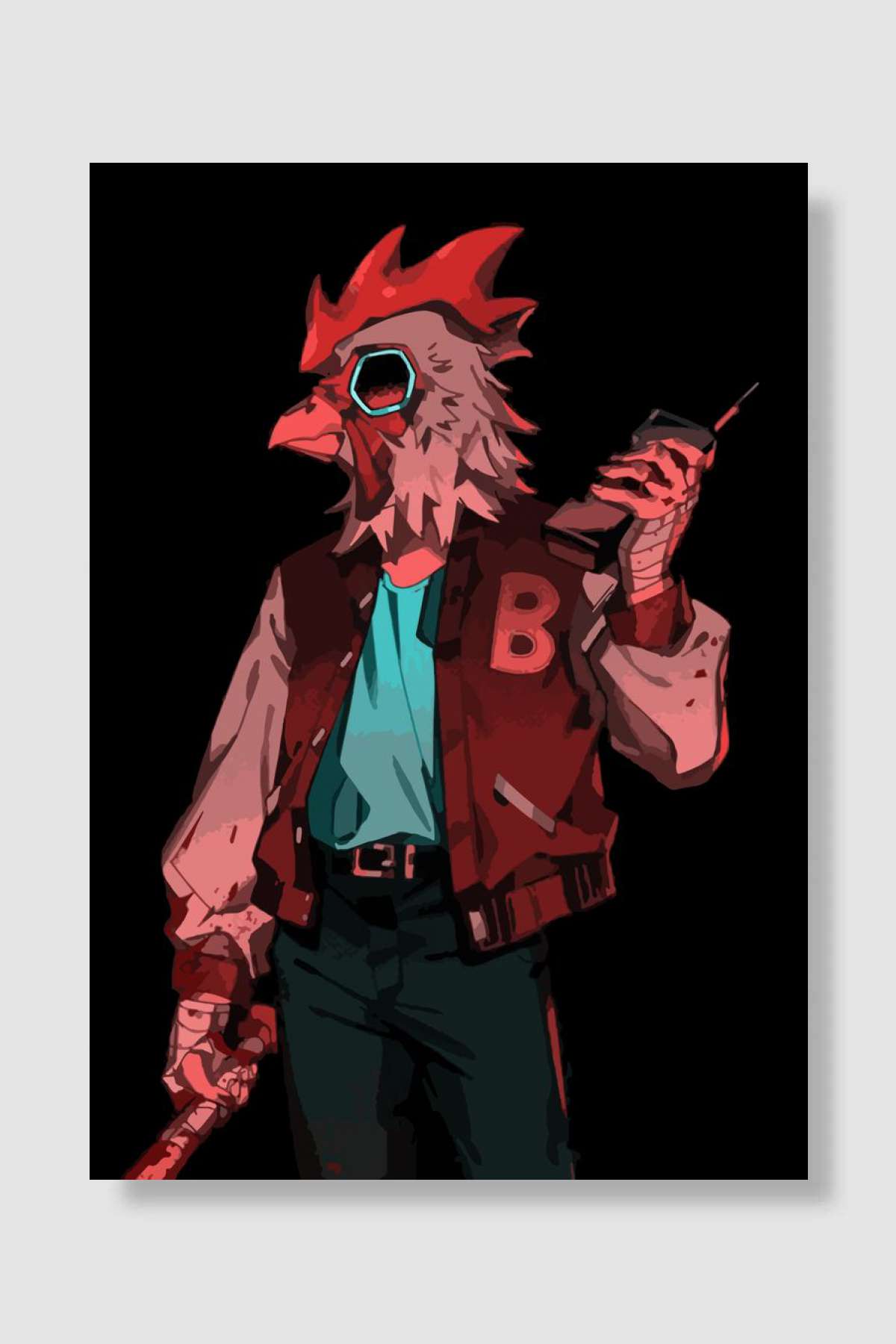 Hotline Miami Oyun Poster Çerçevesiz Yüksek Kalite Oyun Afiş Duvar Poster