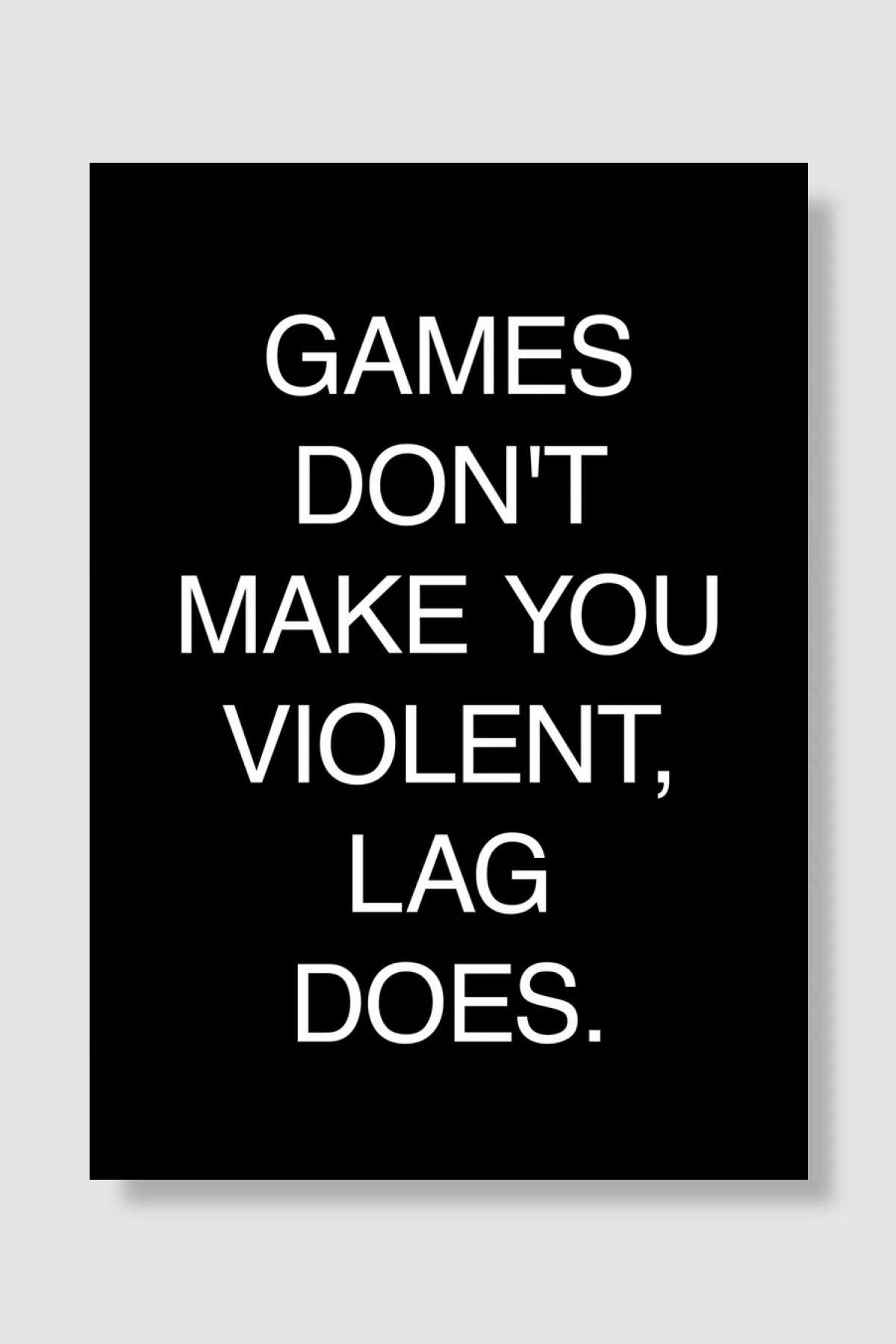 GAMERS QUOTE Oyun Poster Çerçevesiz Yüksek Kalite Oyun Afiş Duvar Poster