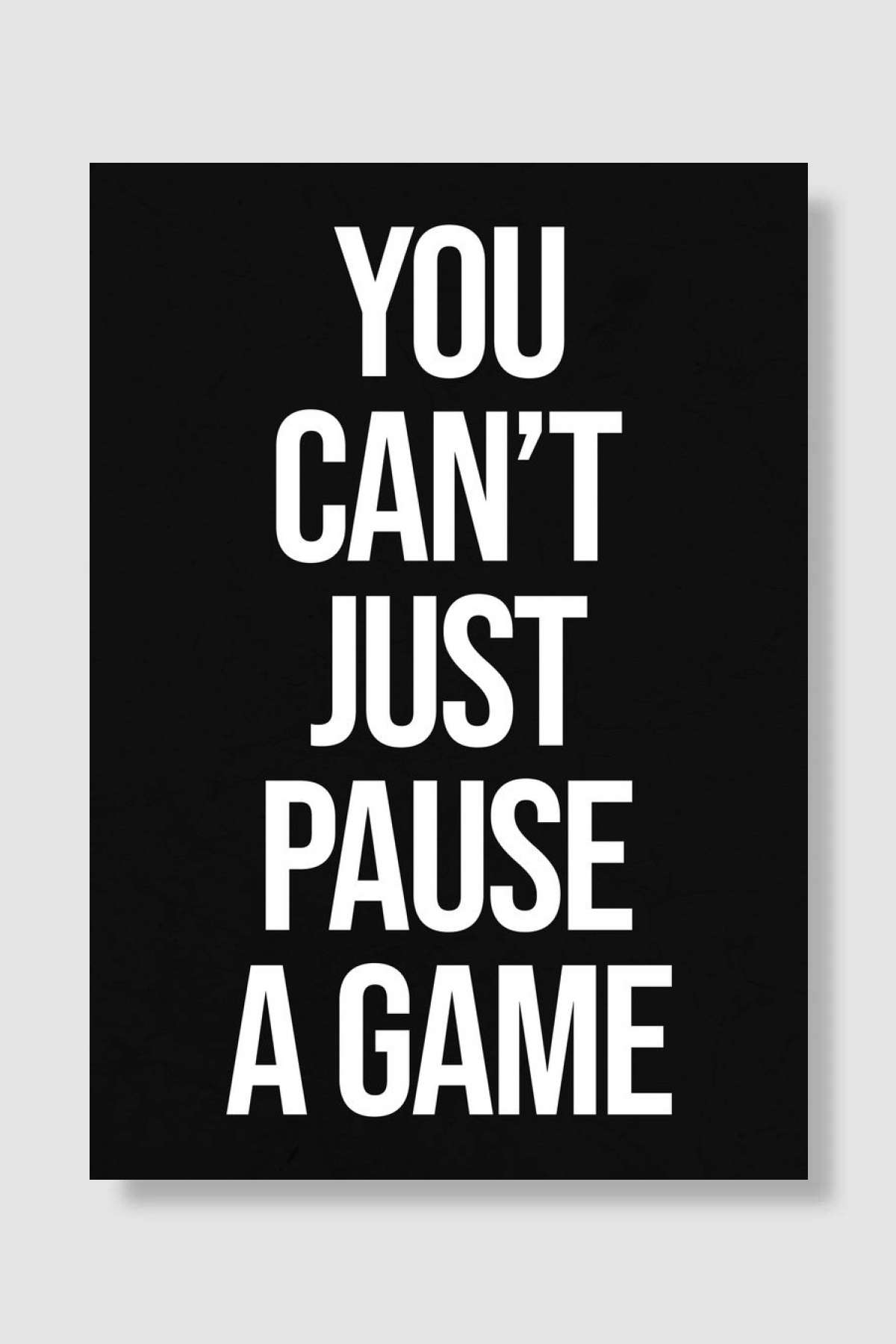 Pause Oyun Poster Çerçevesiz Yüksek Kalite Oyun Afiş Duvar Poster