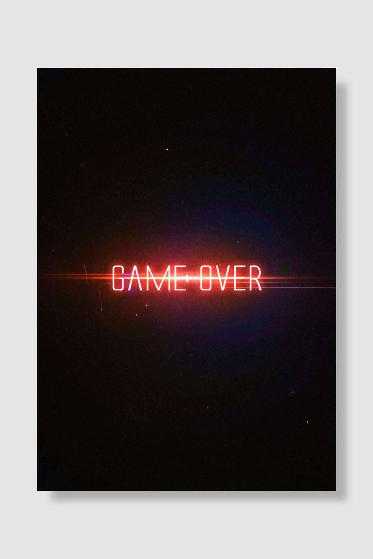 Game Over Oyun Poster Çerçevesiz Yüksek Kalite Oyun Afiş Duvar Poster