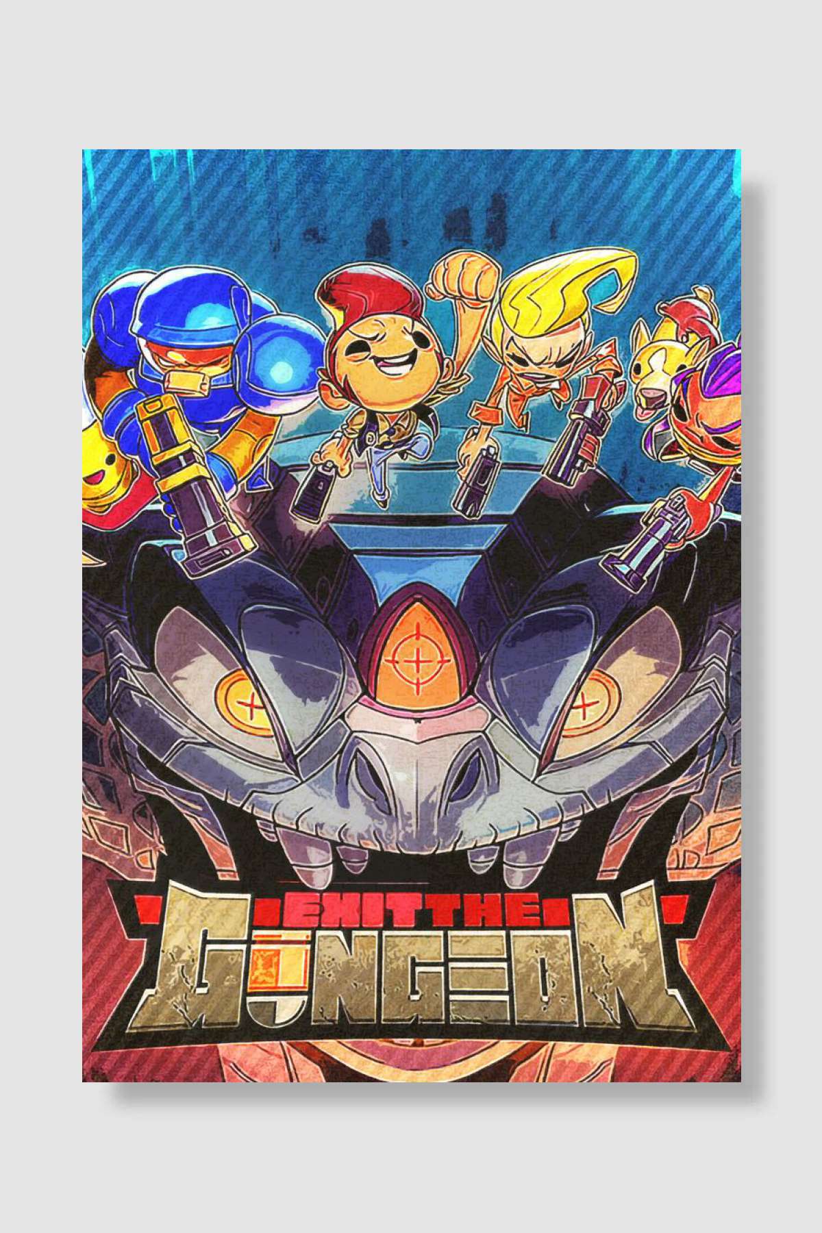 Exit the Gungeon Oyun Poster Çerçevesiz Yüksek Kalite Oyun Afiş Duvar Poster