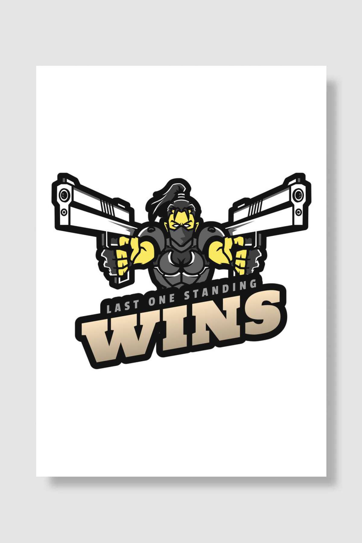 Battle Royale Champion Oyun Poster Çerçevesiz Yüksek Kalite Oyun Afiş Duvar Poster