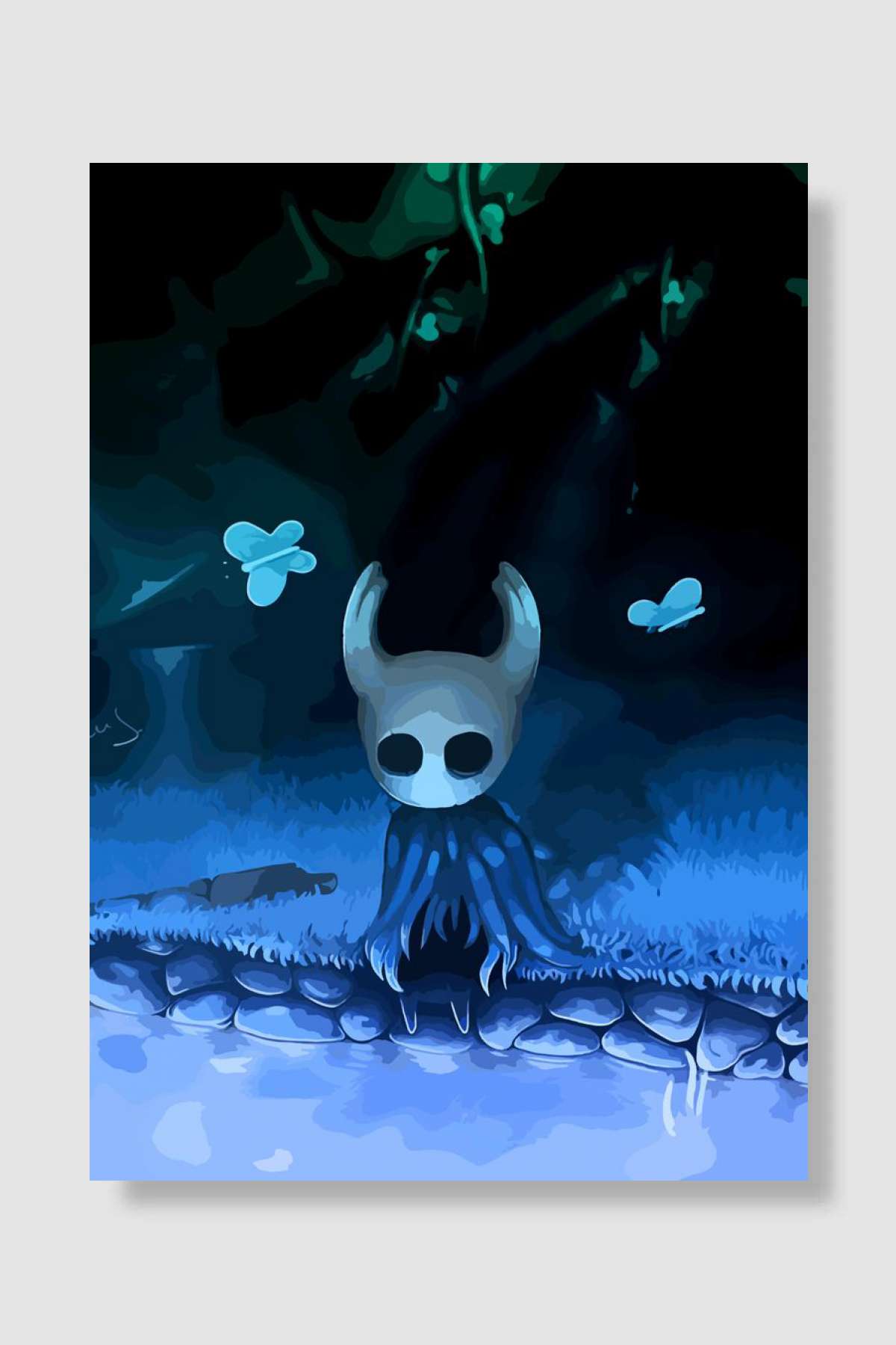 Hollow Knights Dragon Oyun Poster Çerçevesiz Yüksek Kalite Oyun Afiş Duvar Poster