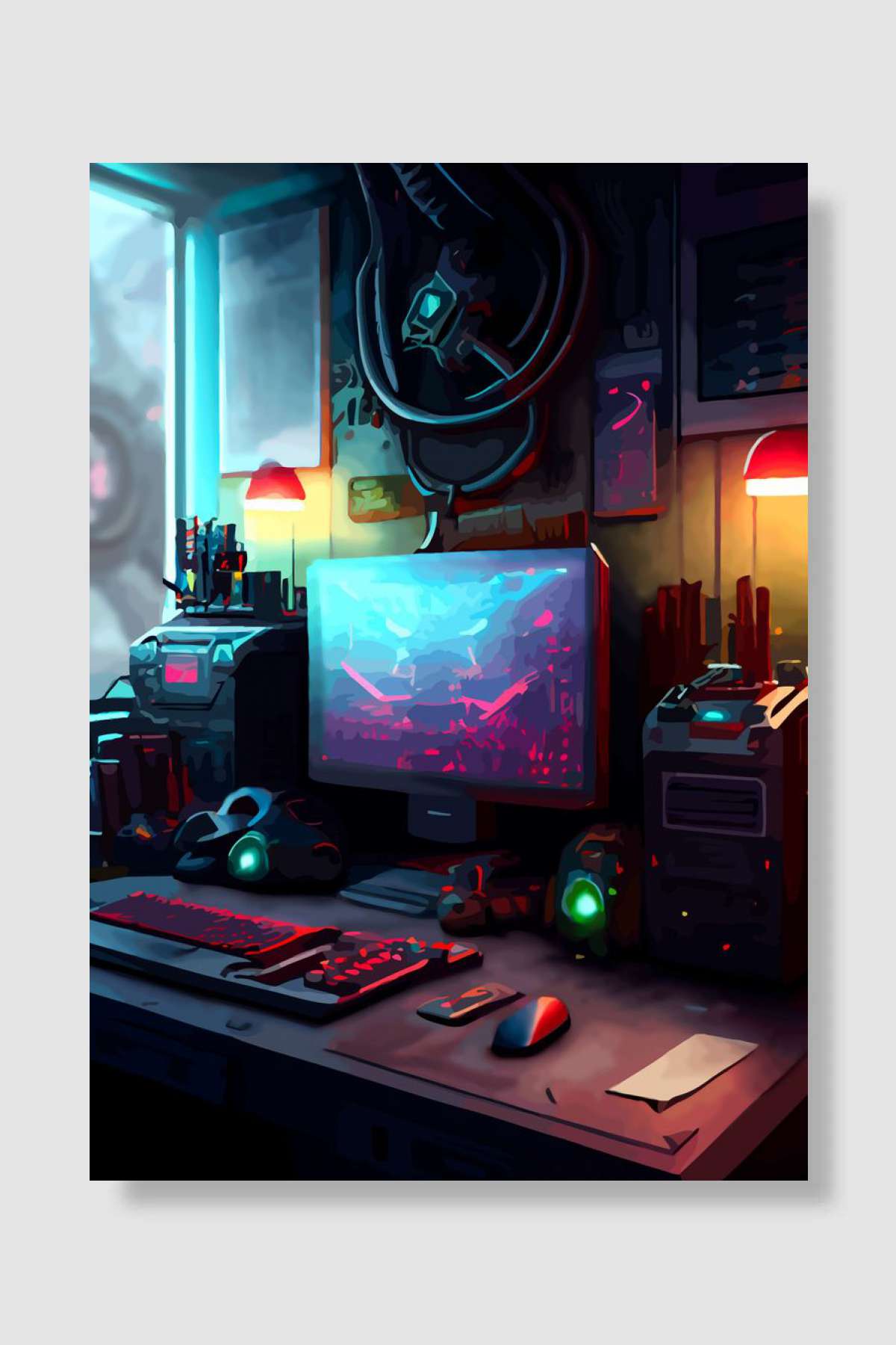 Gaming Room Gamer Game Oyun Poster Çerçevesiz Yüksek Kalite Oyun Afiş Duvar Poster