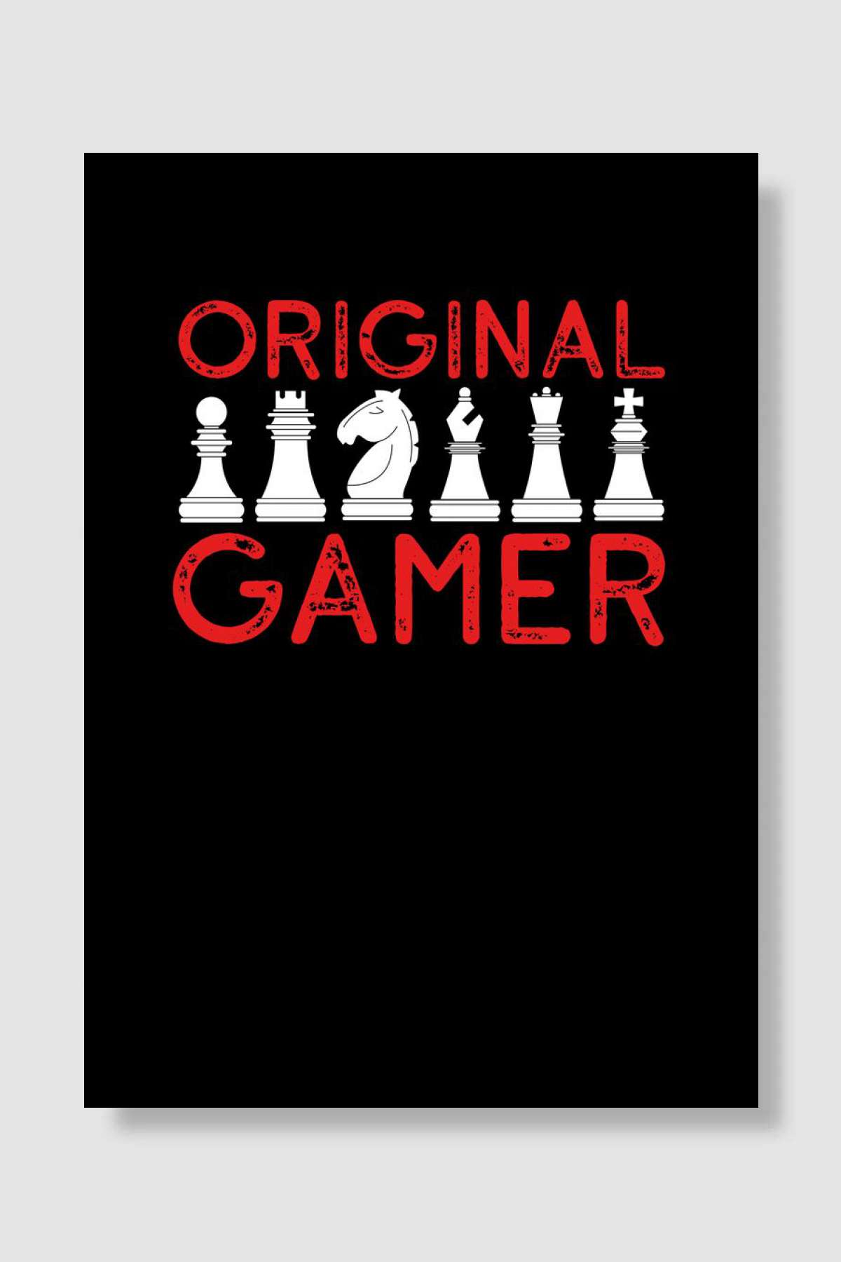 Original chess gamer Oyun Poster Çerçevesiz Yüksek Kalite Oyun Afiş Duvar Poster