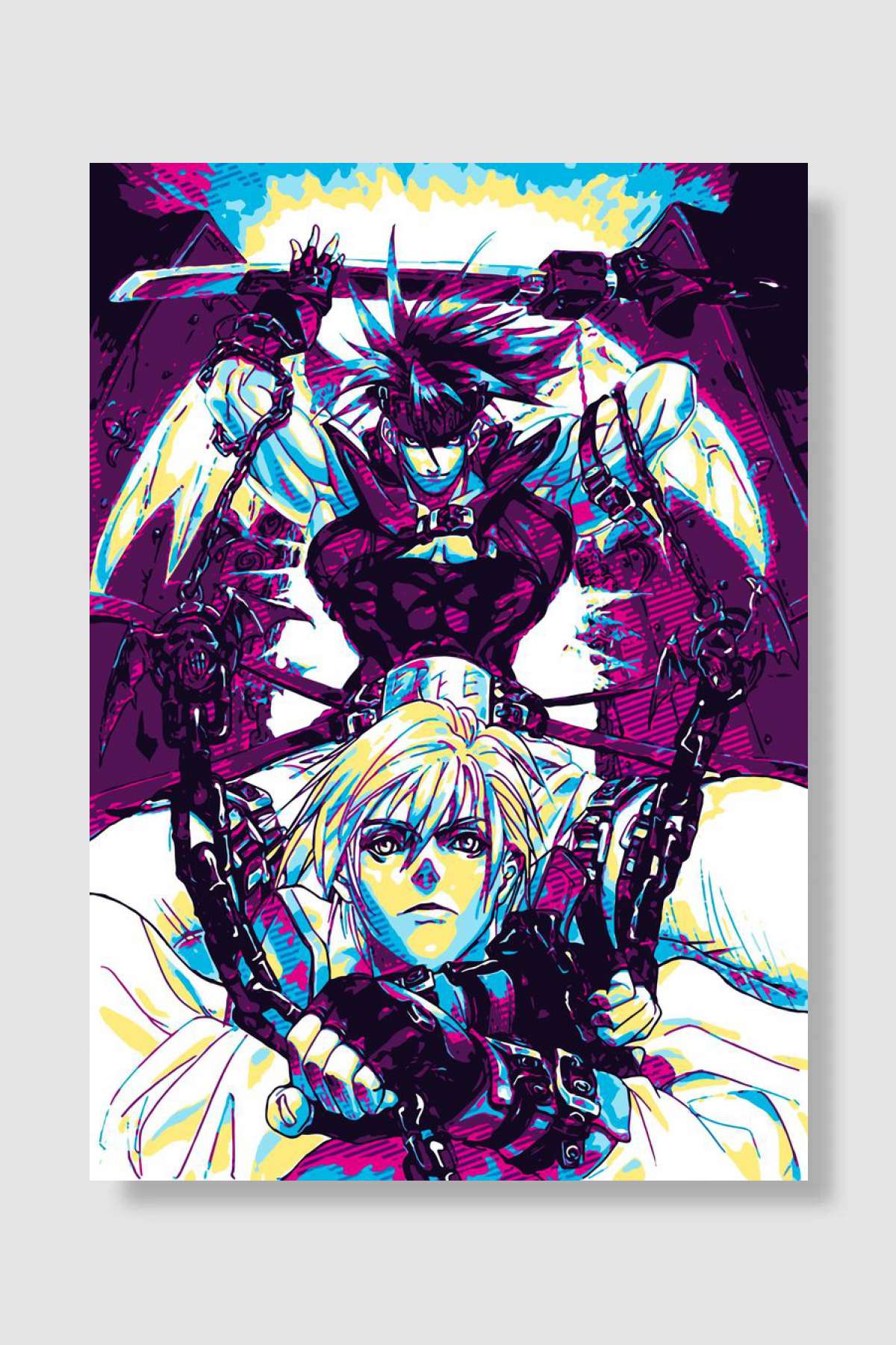 Guilty Gear Strive Oyun Poster Çerçevesiz Yüksek Kalite Oyun Afiş Duvar Poster