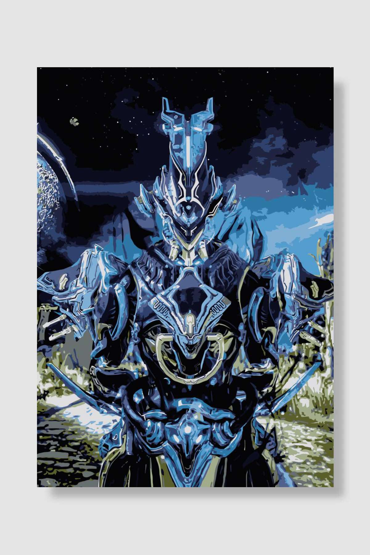 Warframe Game Art Oyun Poster Çerçevesiz Yüksek Kalite Oyun Afiş Duvar Poster