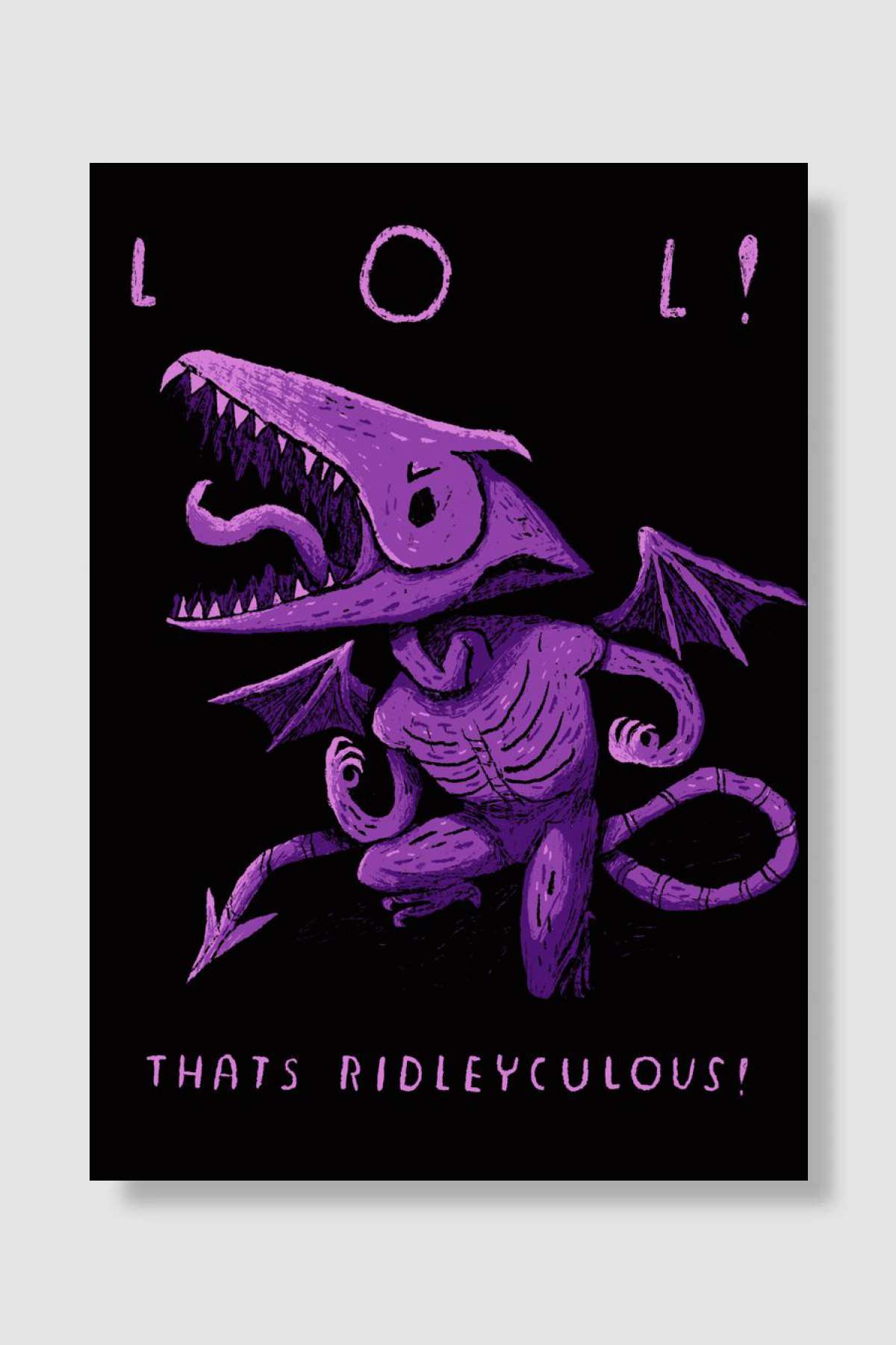 ridleyculous Oyun Poster Çerçevesiz Yüksek Kalite Oyun Afiş Duvar Poster