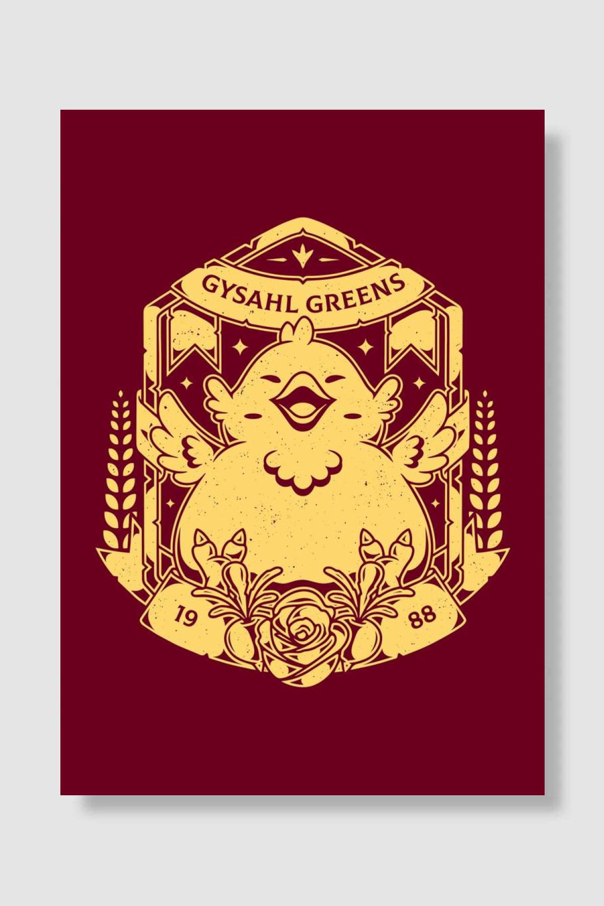 FFXIV Fat Chocobo Art Oyun Poster Çerçevesiz Yüksek Kalite Oyun Afiş Duvar Poster