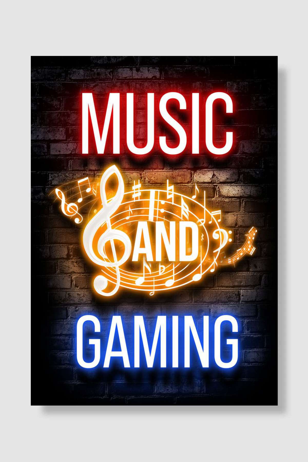 Music and gaming Oyun Poster Çerçevesiz Yüksek Kalite Oyun Afiş Duvar Poster - En İyi Fiyatlarla