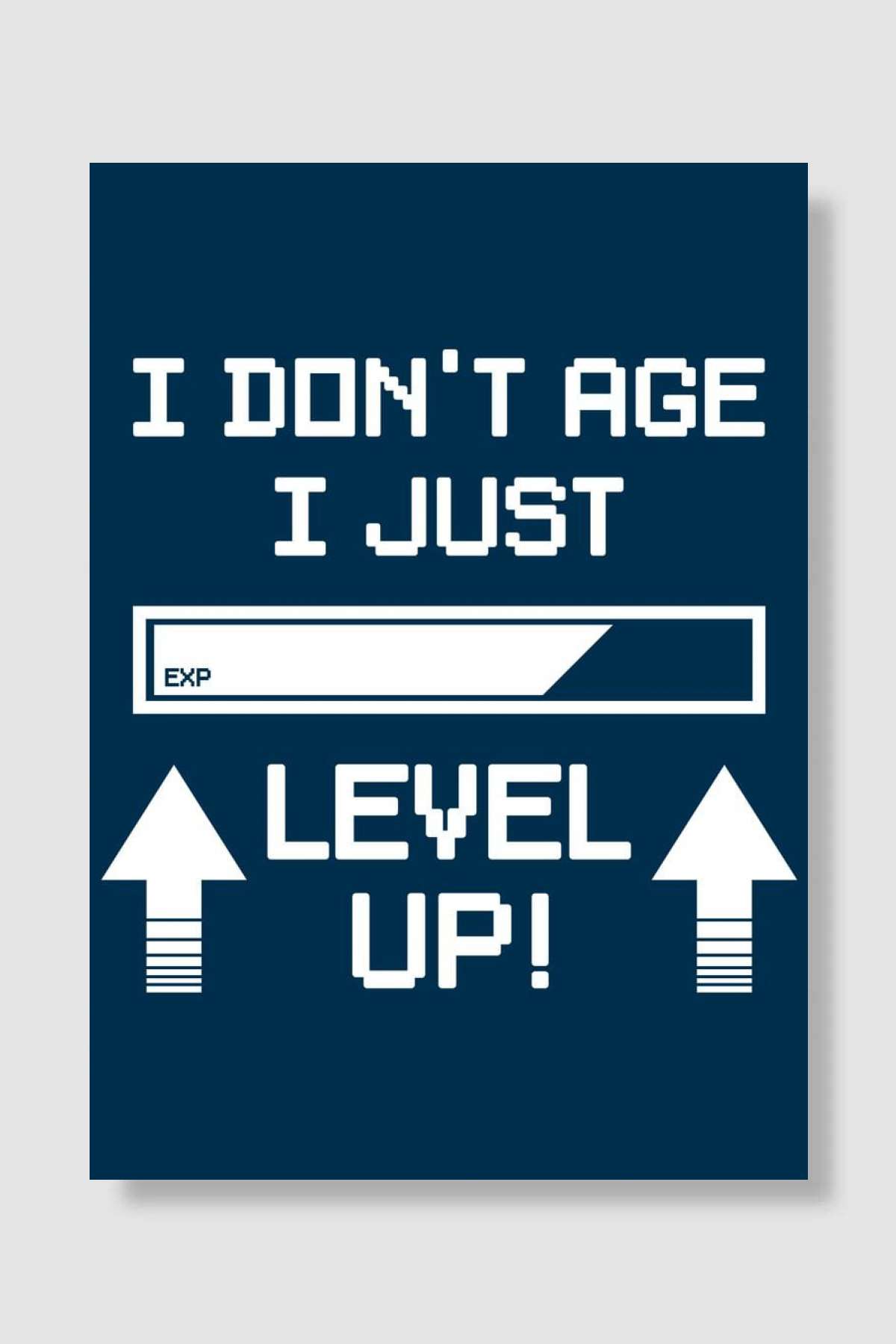 I Just Level Up Oyun Poster Çerçevesiz Yüksek Kalite Oyun Afiş Duvar Poster