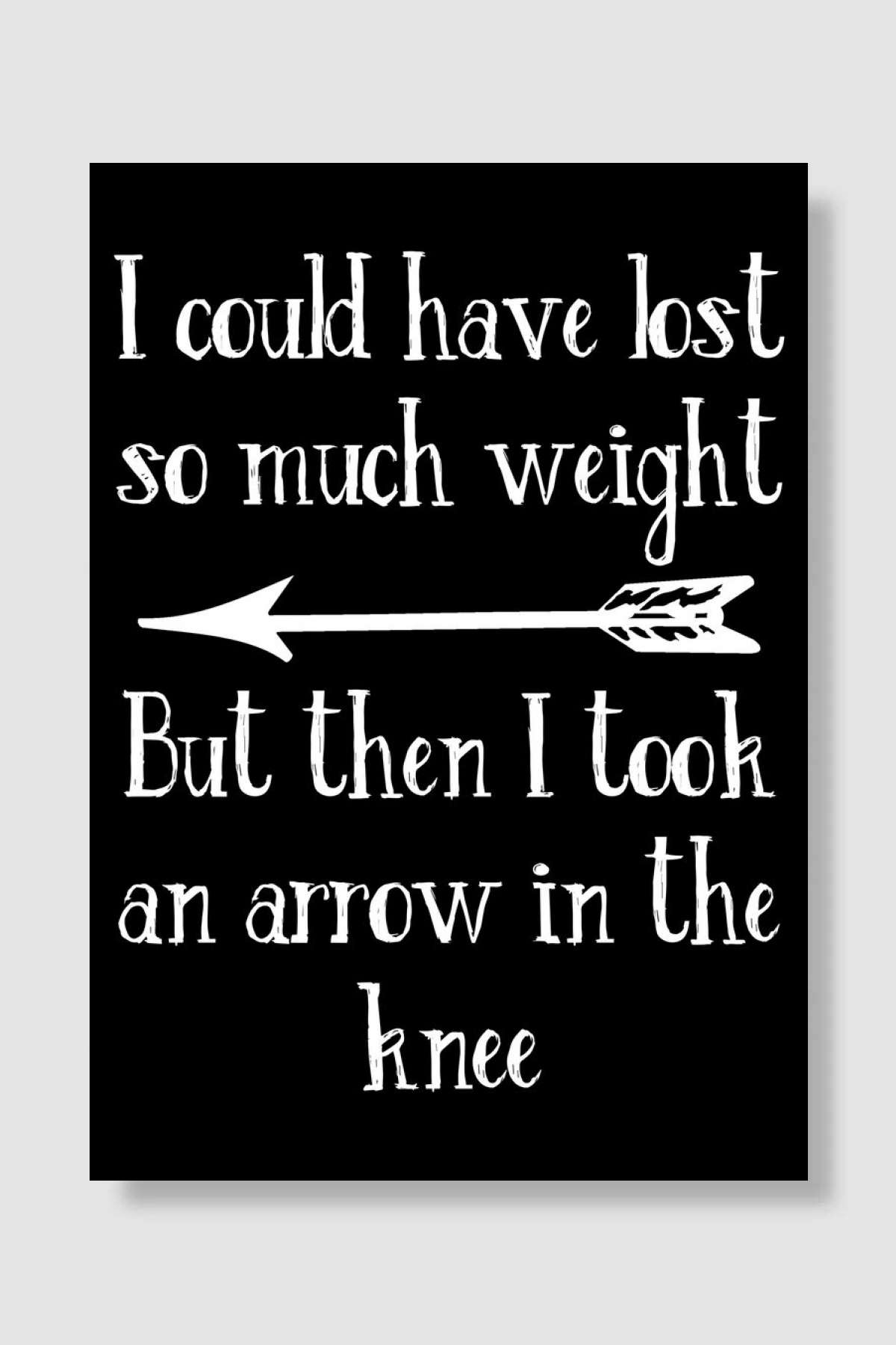 Arrow in the knee Oyun Poster Çerçevesiz Yüksek Kalite Oyun Afiş Duvar Poster