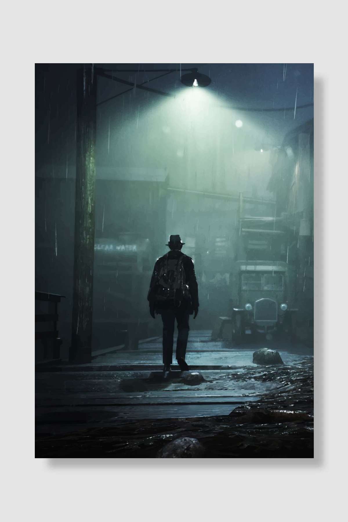 the sinking city Oyun Poster Çerçevesiz Yüksek Kalite Oyun Afiş Duvar Poster