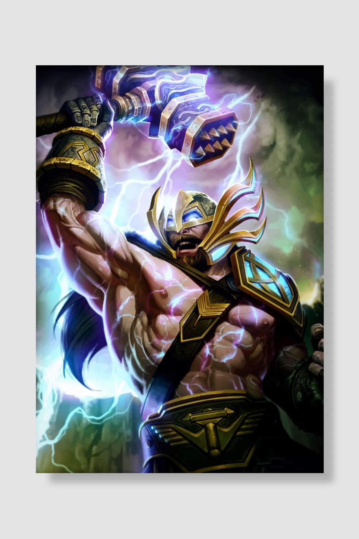 SMITE Oyun Poster Çerçevesiz Yüksek Kalite Oyun Afiş Duvar Poster