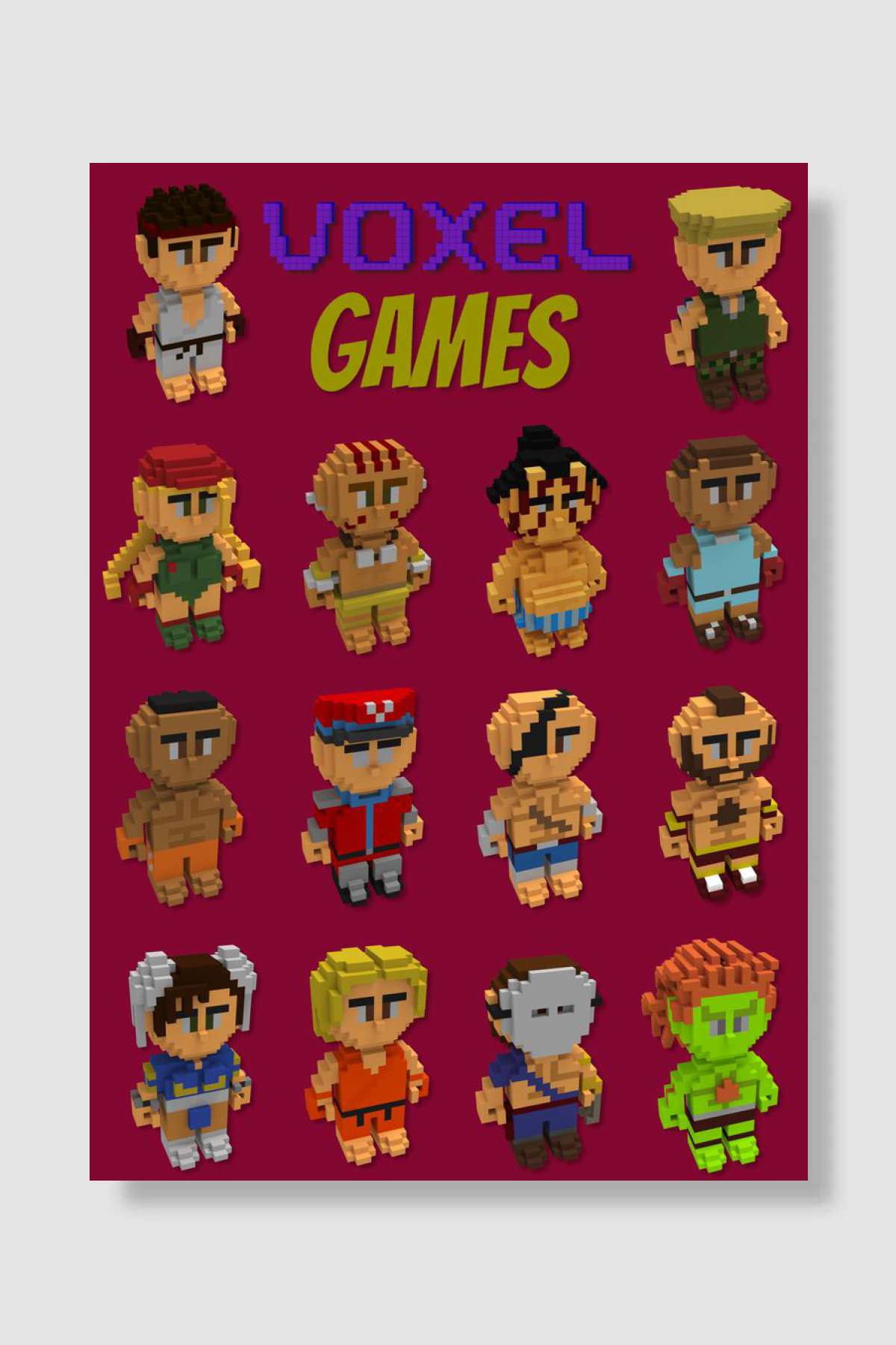 Game characters volume 5 Oyun Poster Çerçevesiz Yüksek Kalite Oyun Afiş Duvar Poster