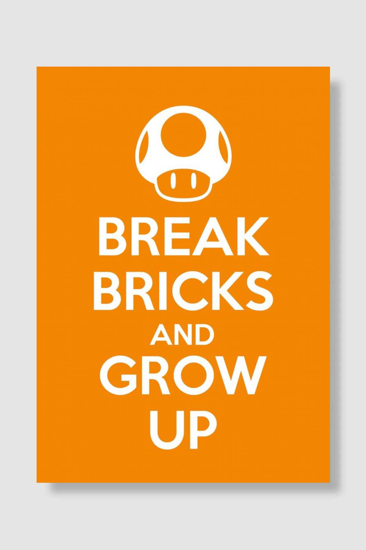 breack bricks and grow up Oyun Poster Çerçevesiz Yüksek Kalite Oyun Afiş Duvar Poster
