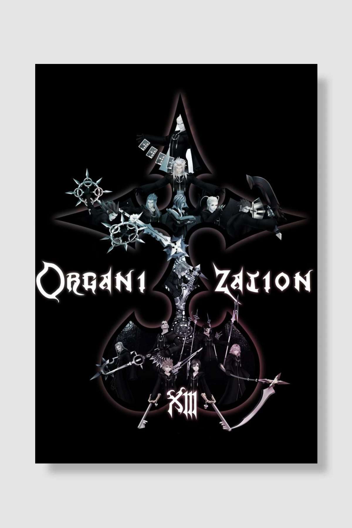 Organization XIII Oyun Poster Çerçevesiz Yüksek Kalite Oyun Afiş Duvar Poster