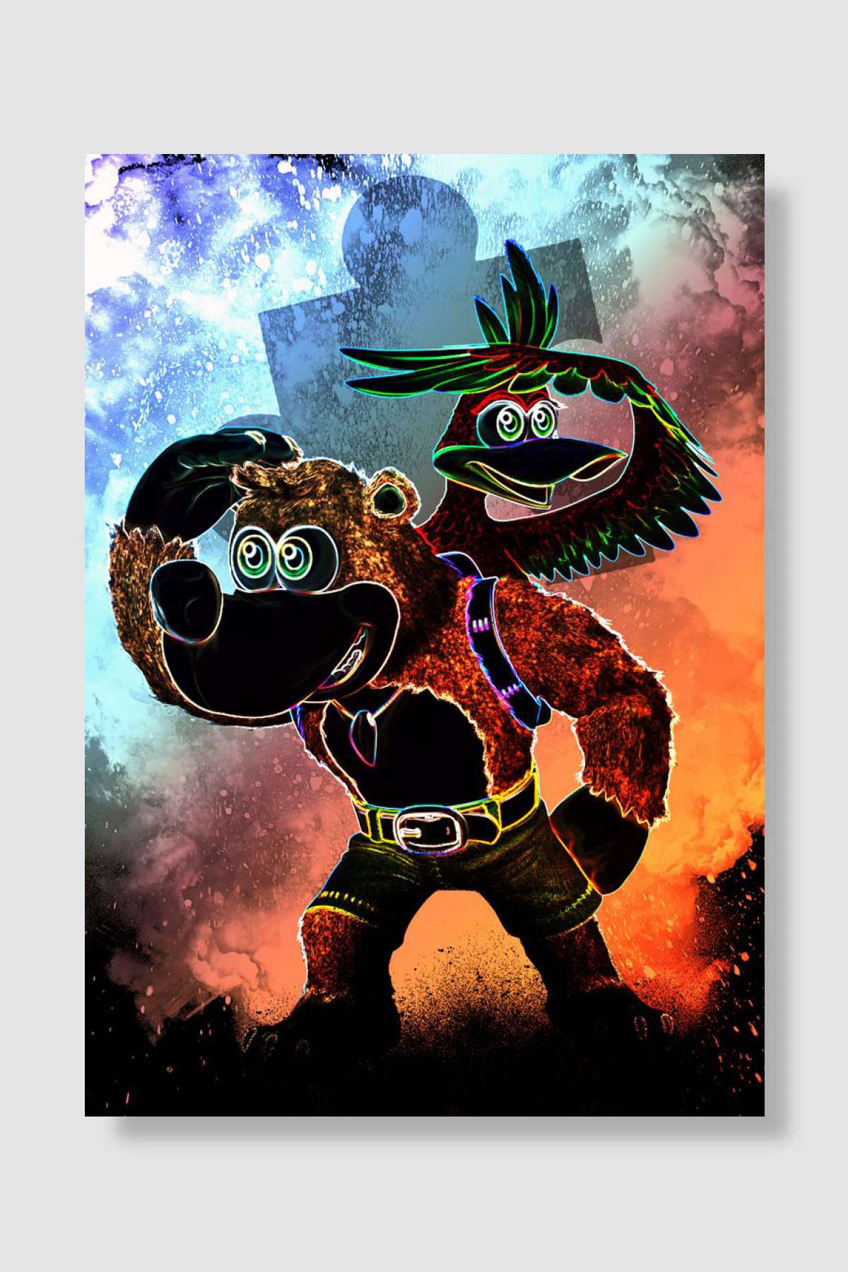 Bear and Bird Souls Oyun Poster Çerçevesiz Yüksek Kalite Oyun Afiş Duvar Poster