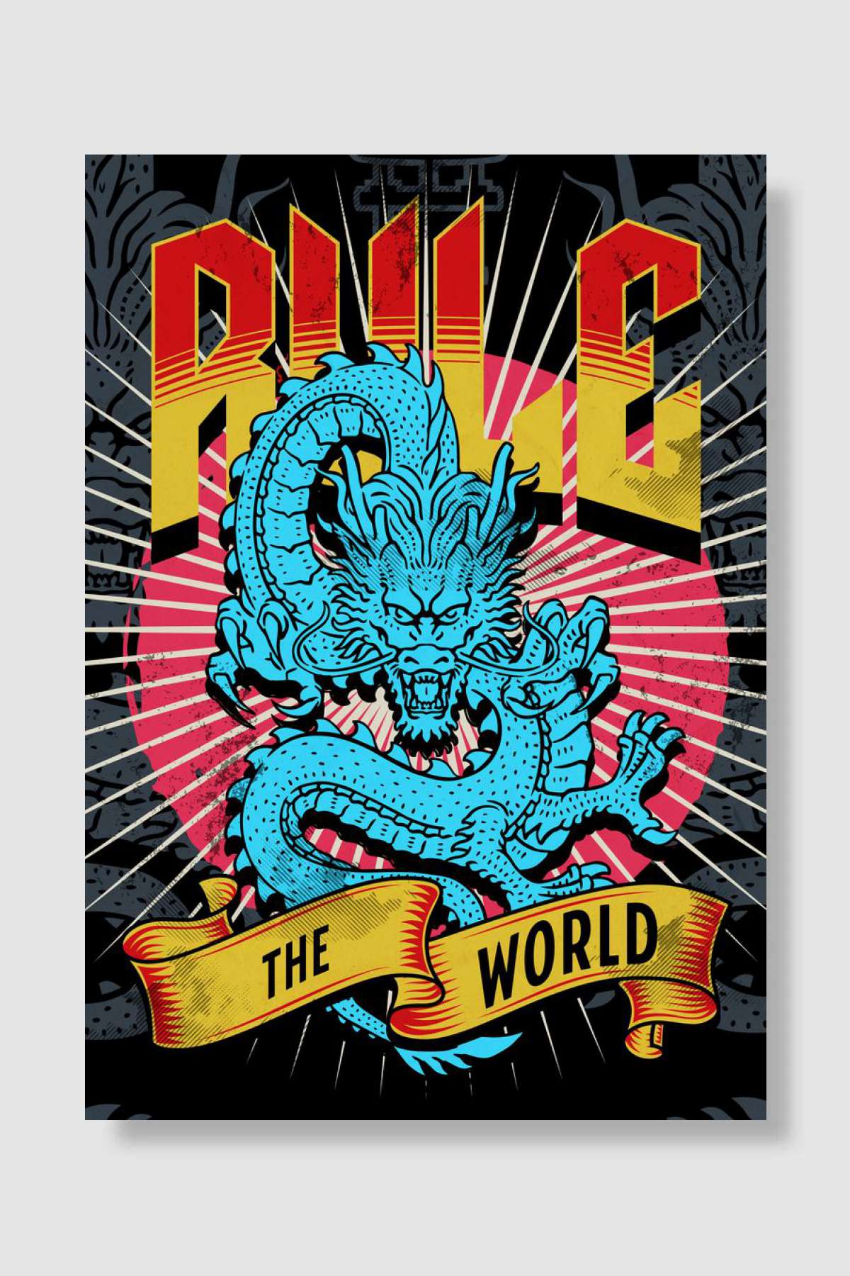 Gamers Rule the World Oyun Poster Çerçevesiz Yüksek Kalite Oyun Afiş Duvar Poster