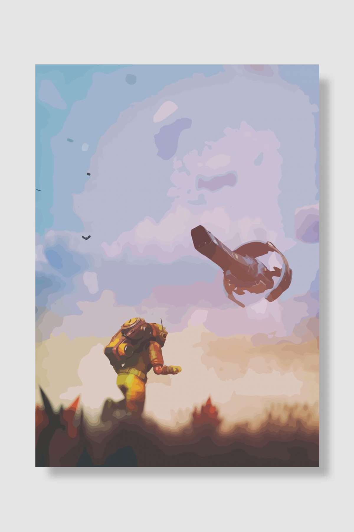 mans sky Oyun Poster Çerçevesiz Yüksek Kalite Oyun Afiş Duvar Poster