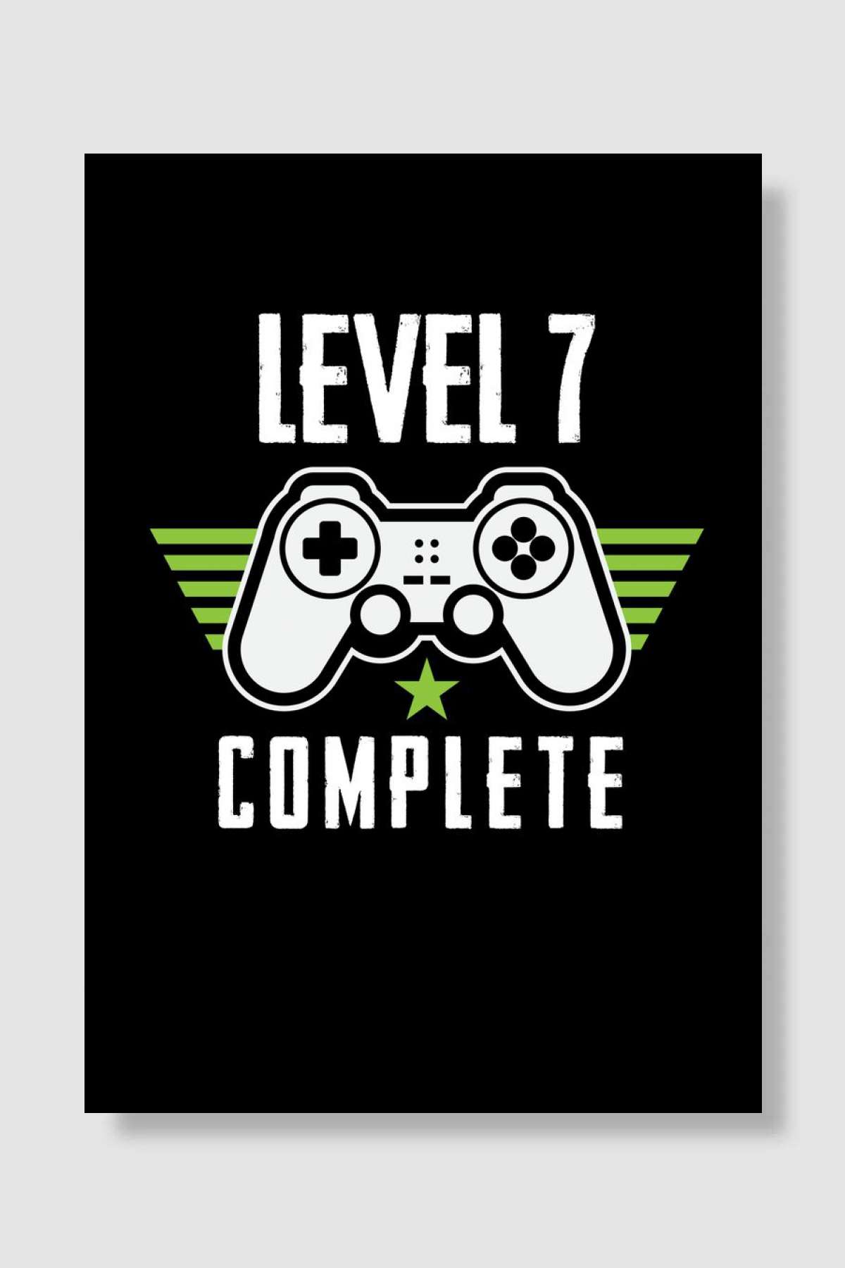 Level 7 Complete Oyun Poster Çerçevesiz Yüksek Kalite Oyun Afiş Duvar Poster