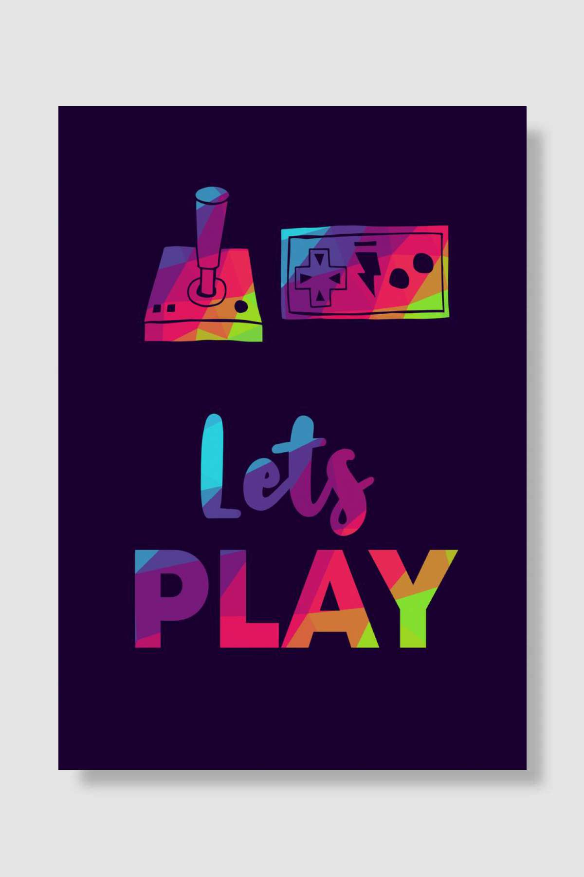 Gaming Lets Play 11 Oyun Poster Çerçevesiz Yüksek Kalite Oyun Afiş Duvar Poster