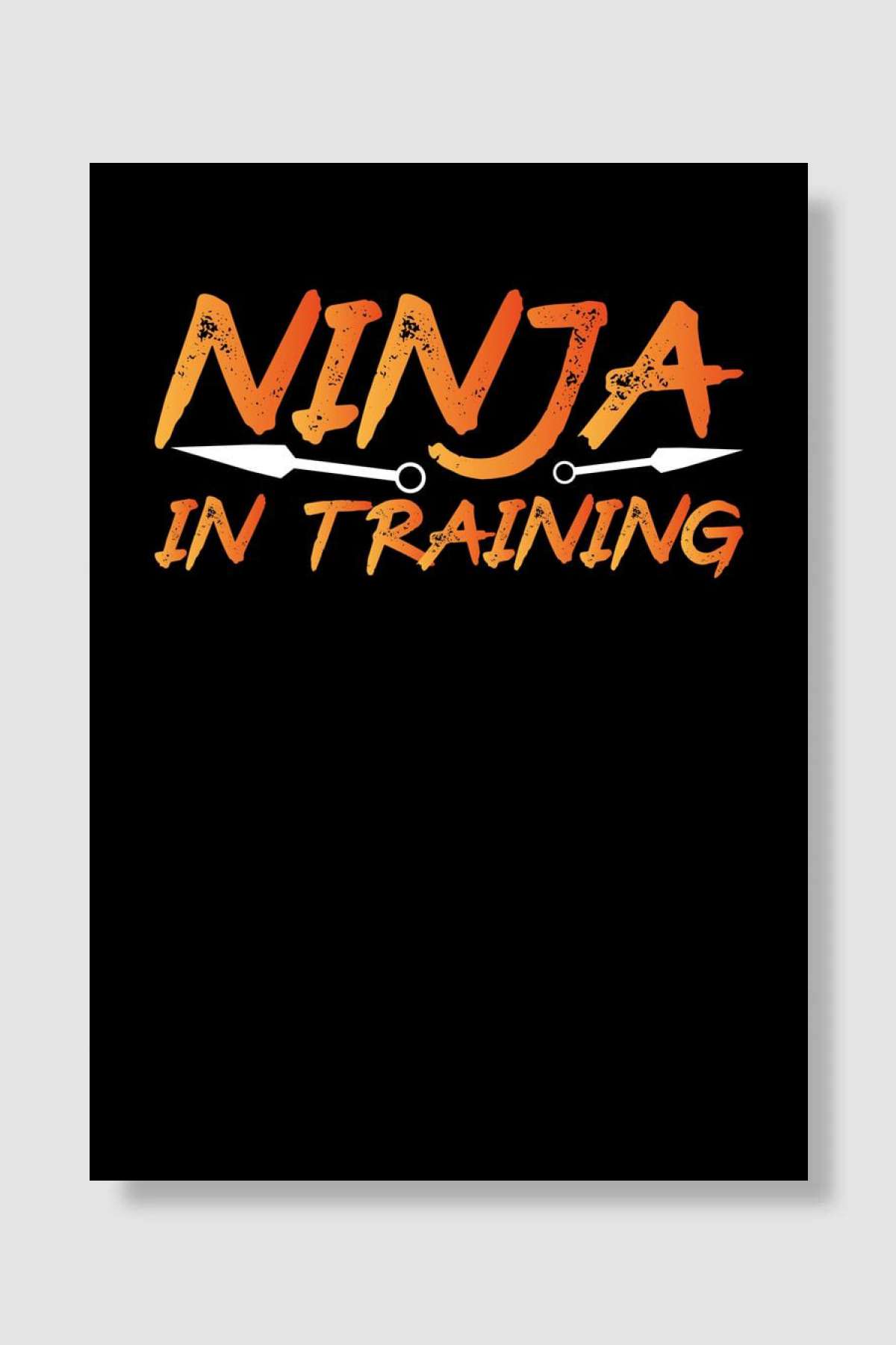 Ninja in training Japan Oyun Poster Çerçevesiz Yüksek Kalite Oyun Afiş Duvar Poster