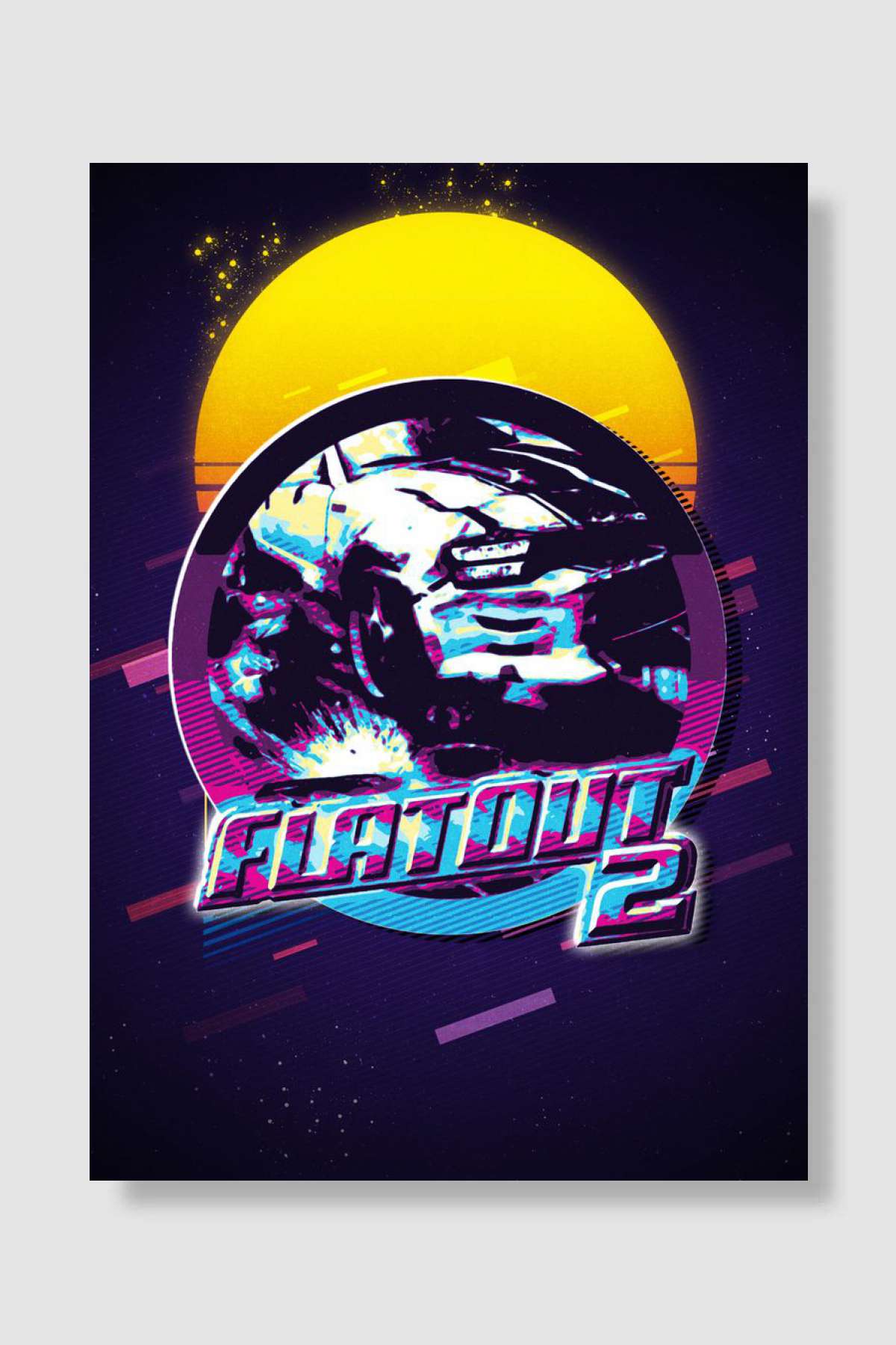 flat out Oyun Poster Çerçevesiz Yüksek Kalite Oyun Afiş Duvar Poster