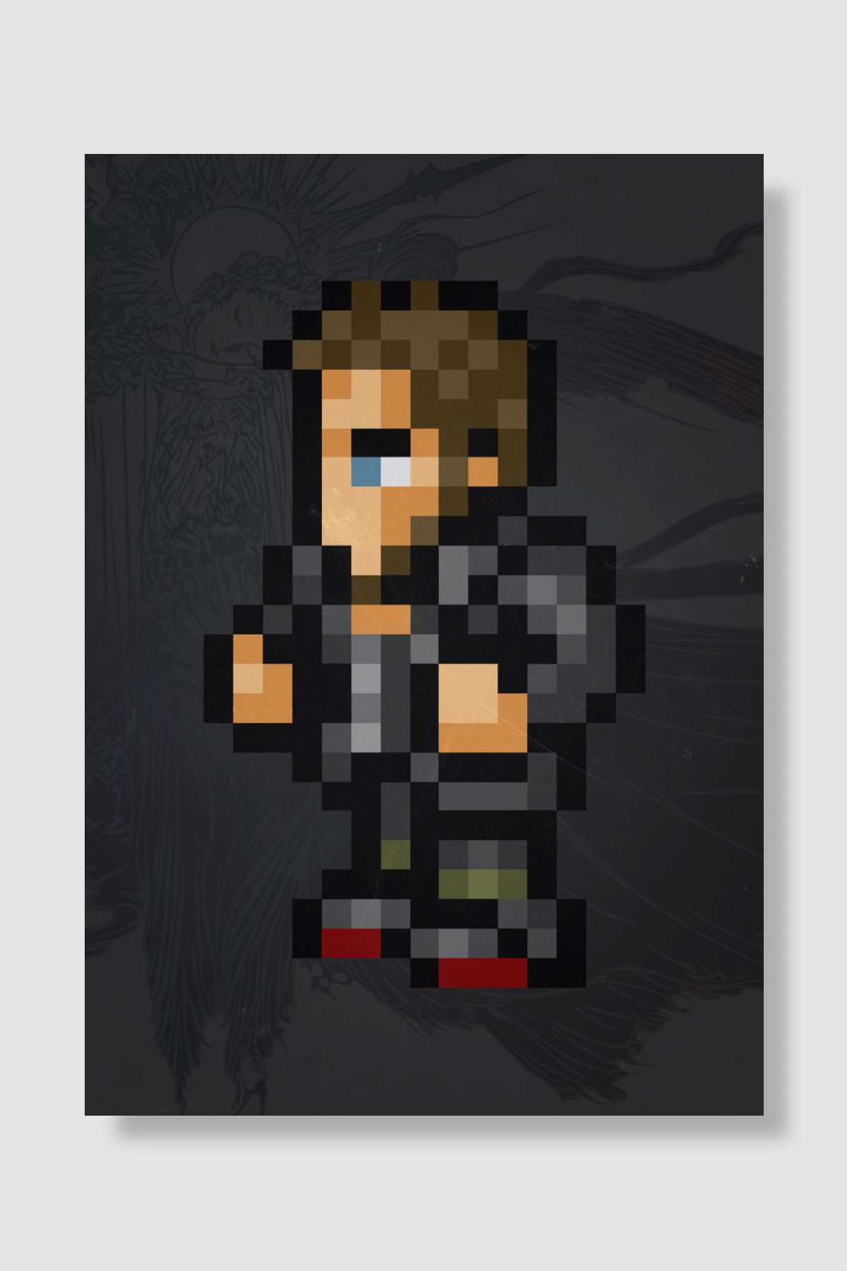 FF XV Cor Pixel Oyun Poster Çerçevesiz Yüksek Kalite Oyun Afiş Duvar Poster