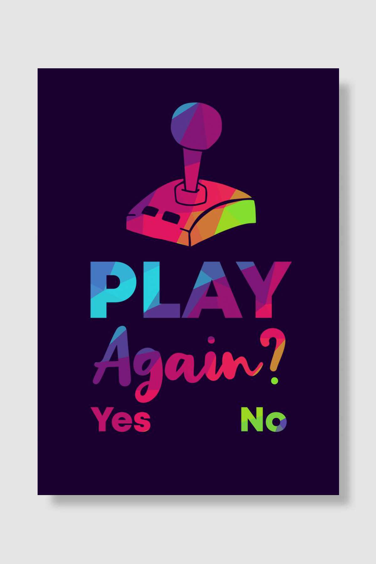 Gaming Play Again 31 Oyun Poster Çerçevesiz Yüksek Kalite Oyun Afiş Duvar Poster