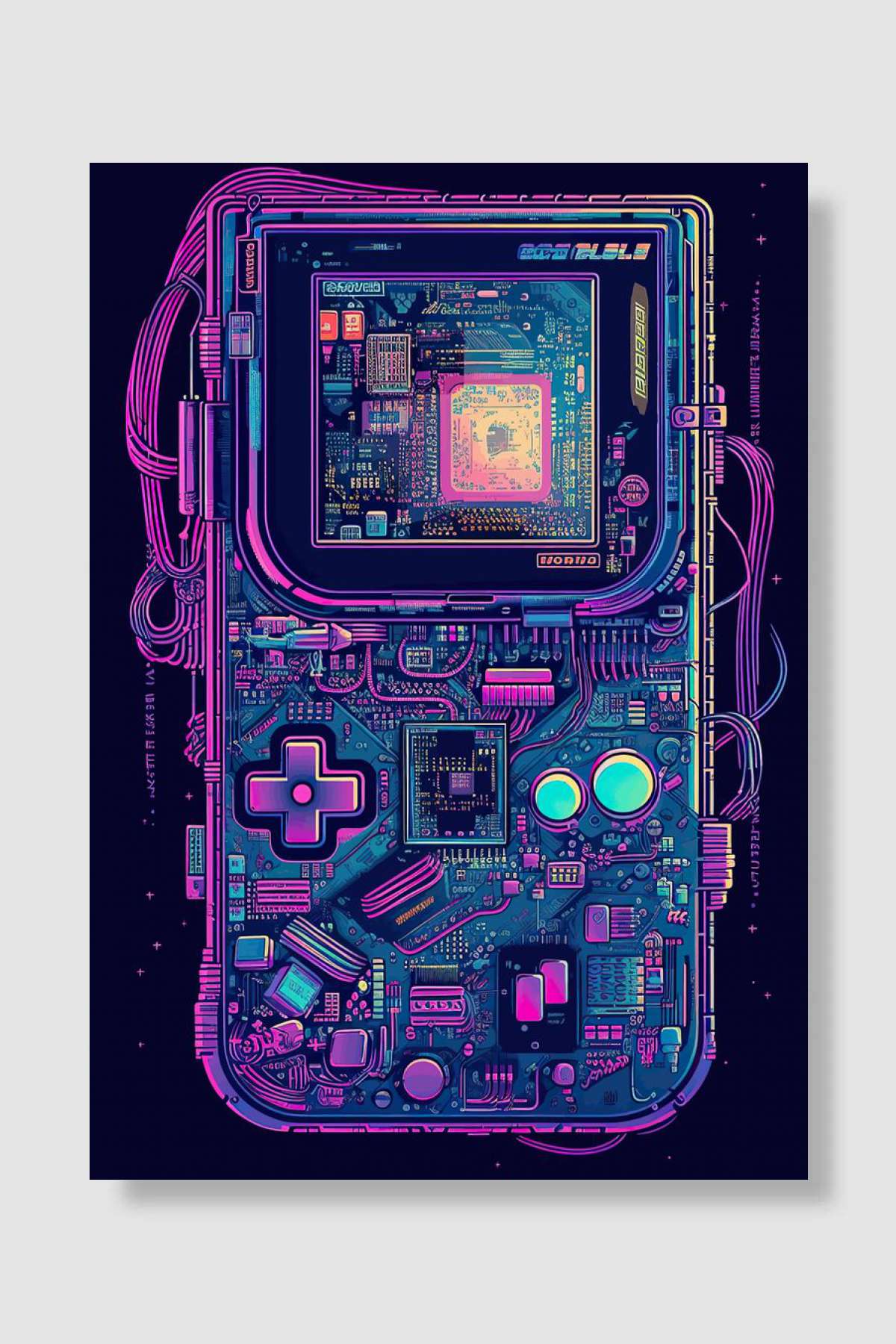 Nintendo pixel painting Oyun Poster Çerçevesiz Yüksek Kalite Oyun Afiş Duvar Poster