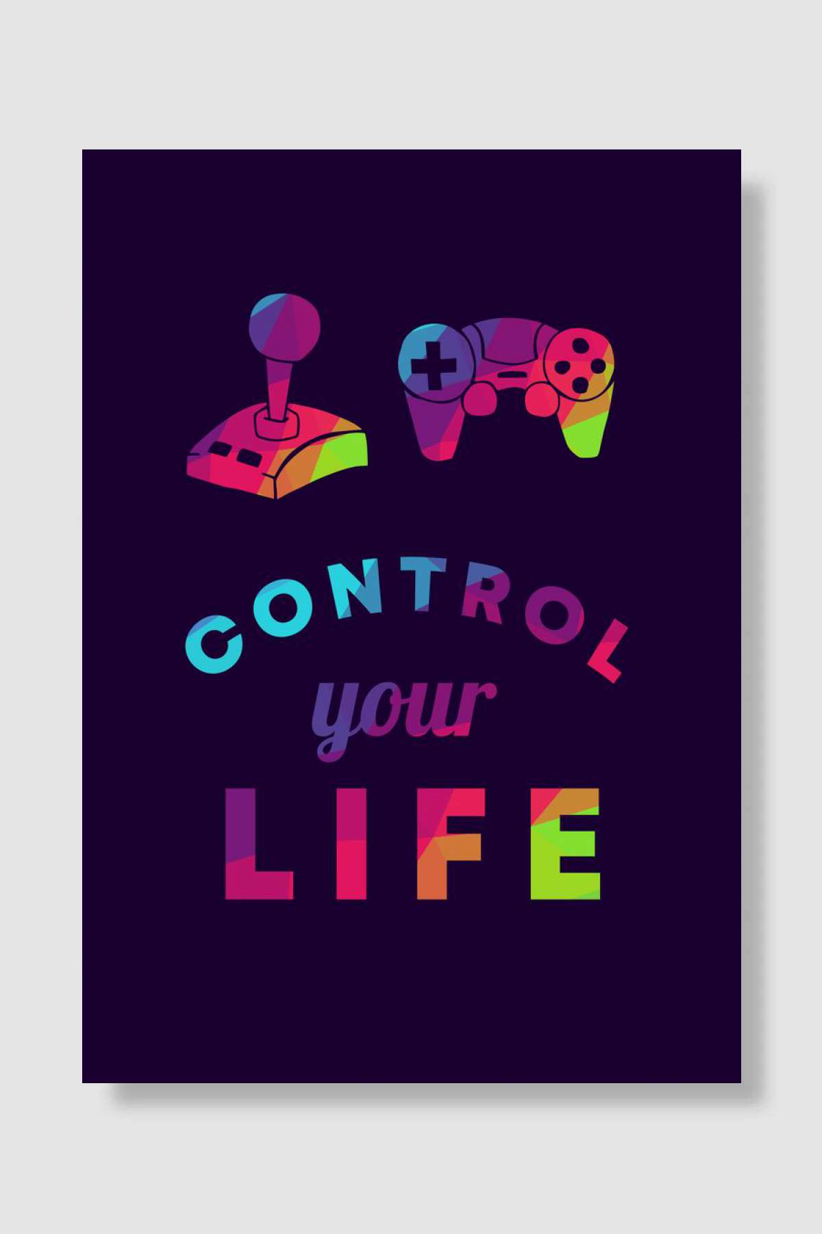 Gaming Control Life 3 Oyun Poster Çerçevesiz Yüksek Kalite Oyun Afiş Duvar Poster