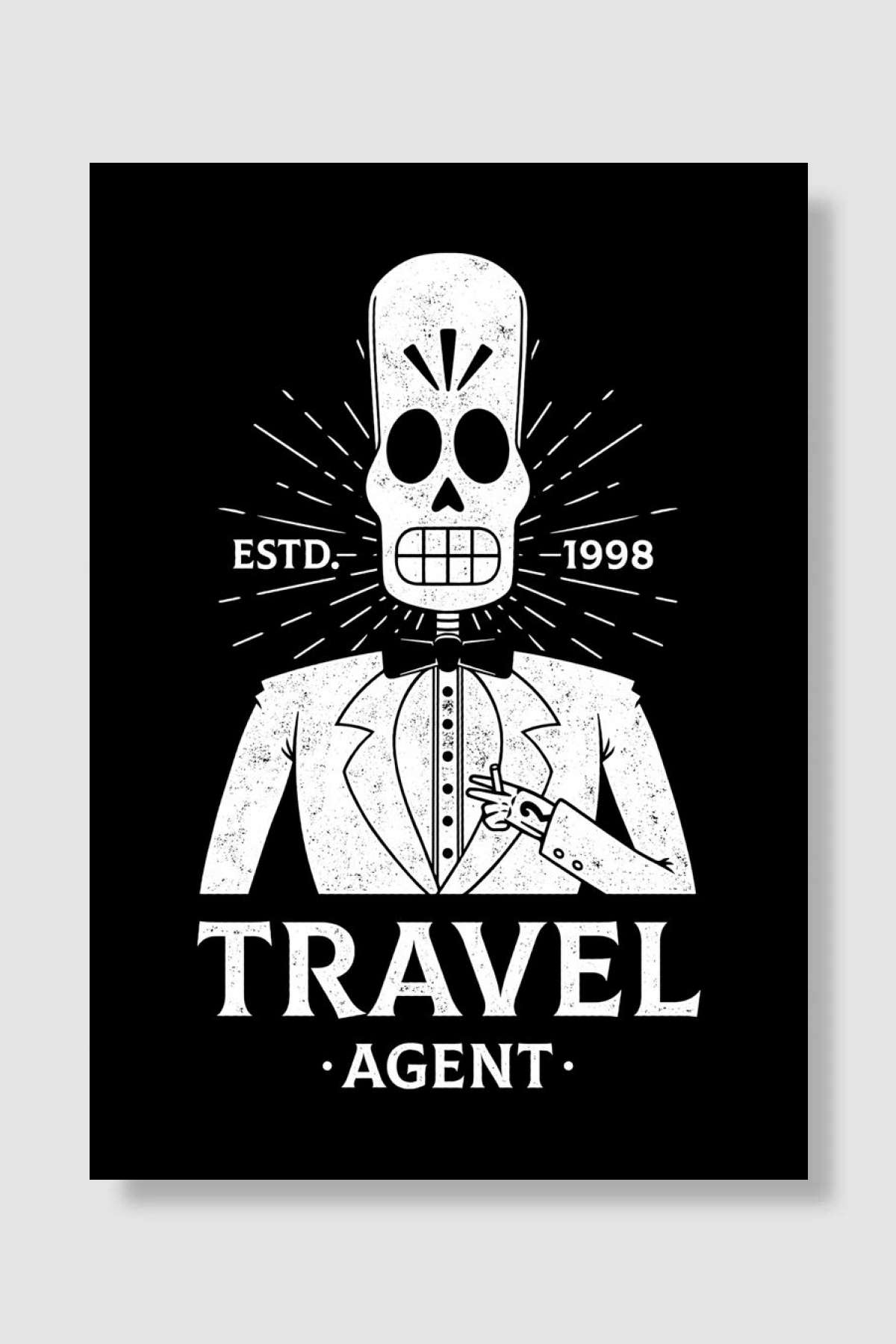 Calavera Travel Agent Oyun Poster Çerçevesiz Yüksek Kalite Oyun Afiş Duvar Poster