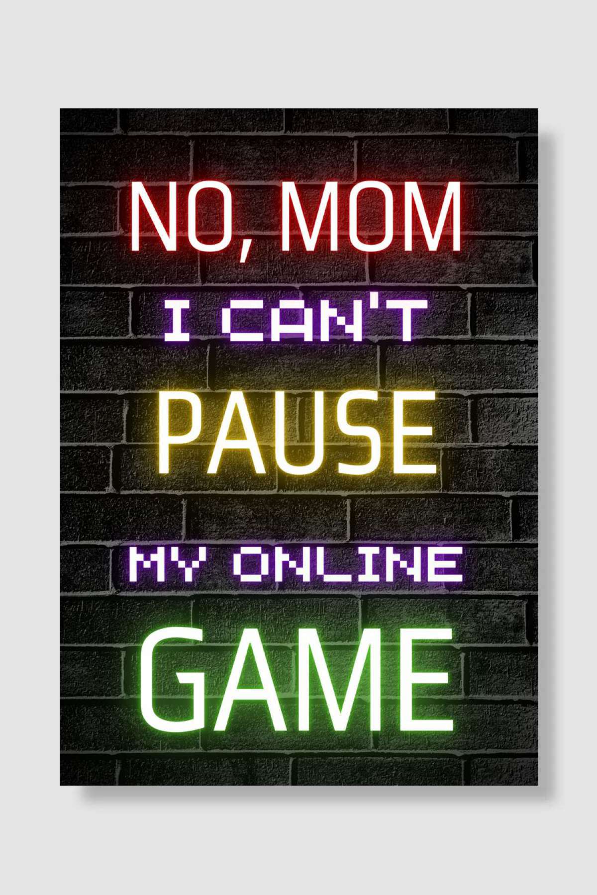 gamer gaming quotes quote Oyun Poster Çerçevesiz Yüksek Kalite Oyun Afiş Duvar Poster