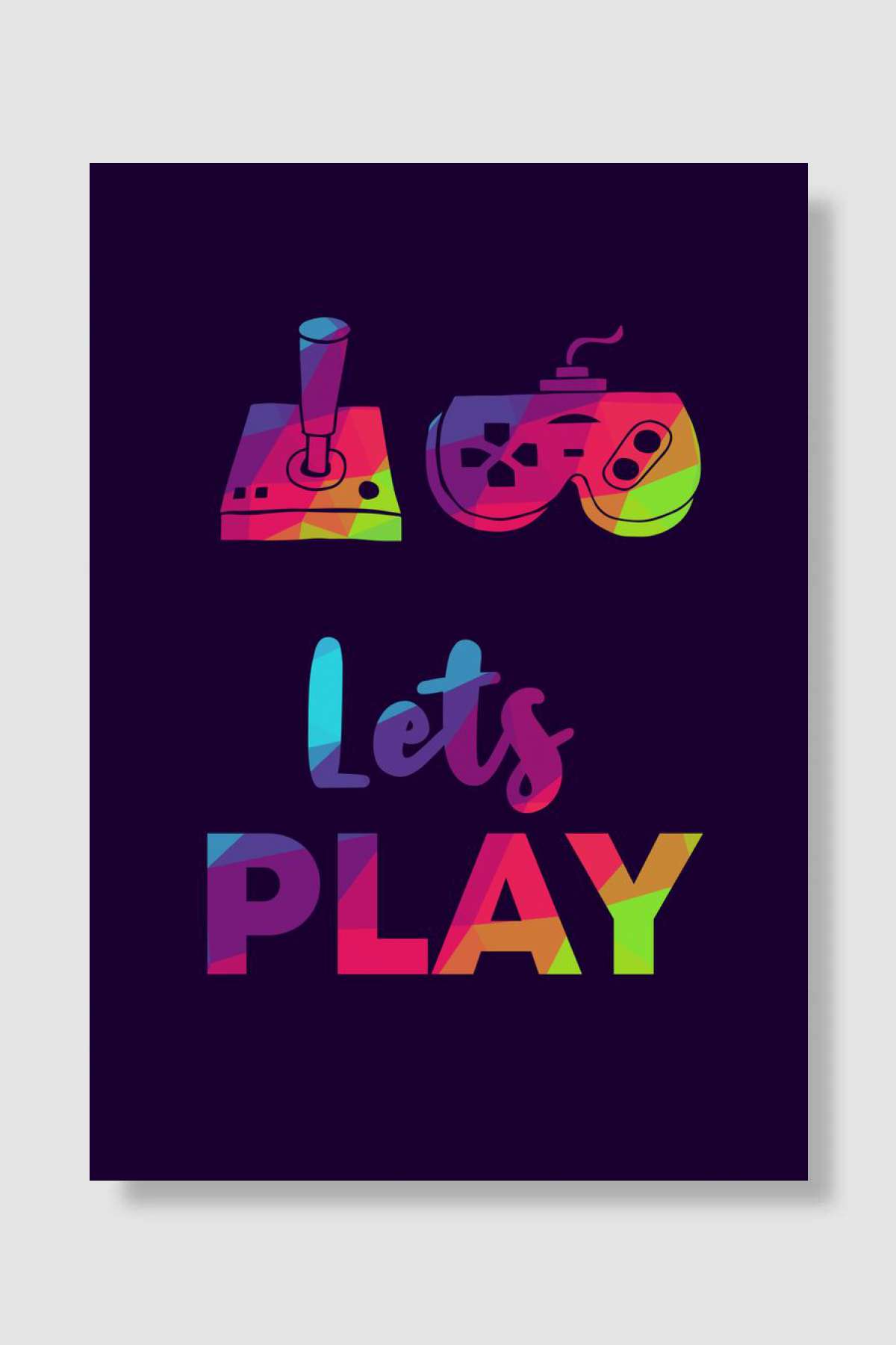Gaming Lets Play 12 Oyun Poster Çerçevesiz Yüksek Kalite Oyun Afiş Duvar Poster