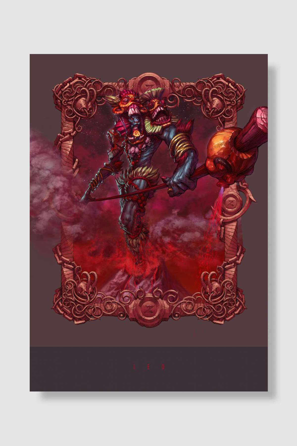 Leo Oyun Poster Çerçevesiz Yüksek Kalite Oyun Afiş Duvar Poster